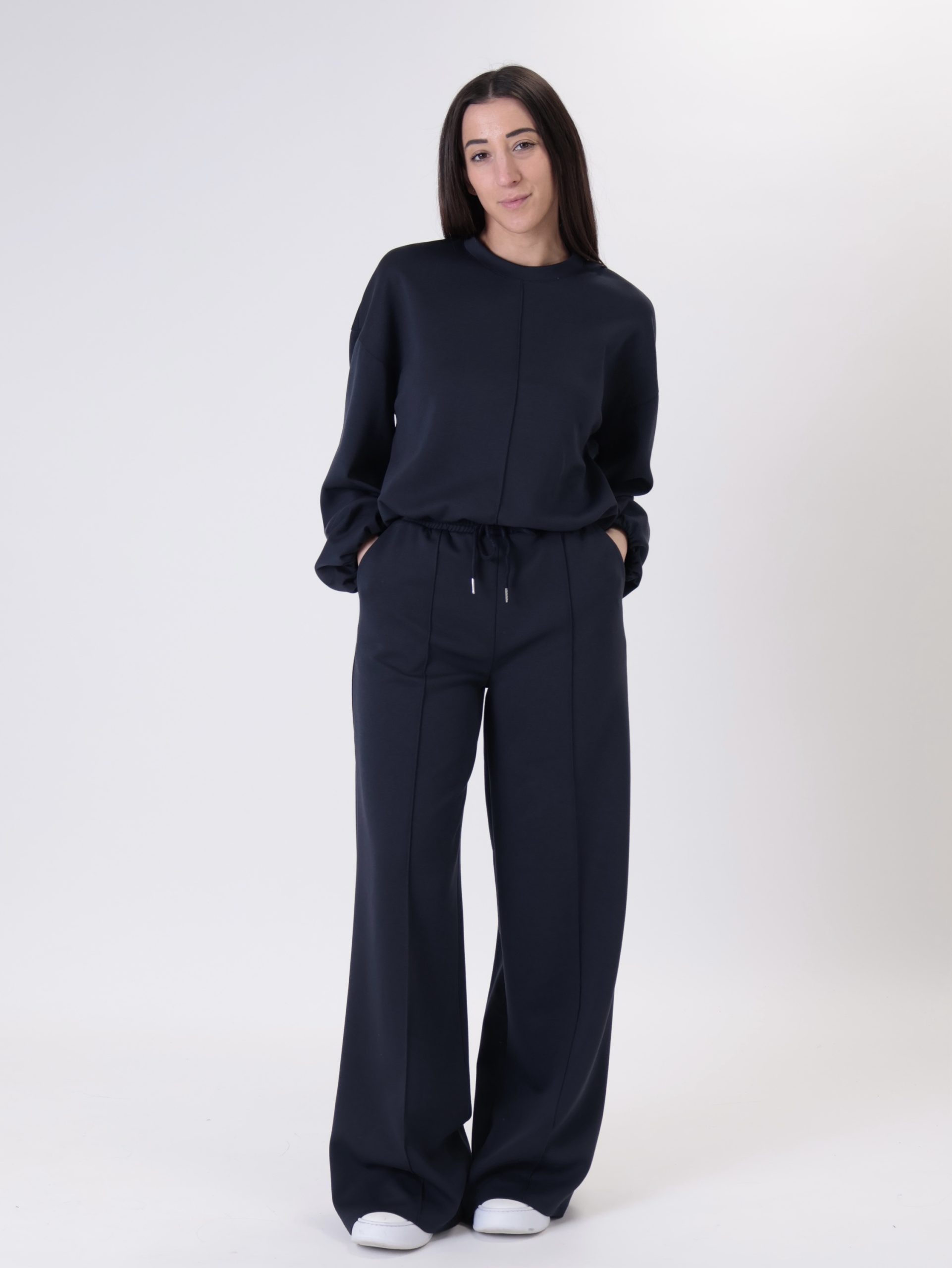 Pantalone  cucitura centrale blu