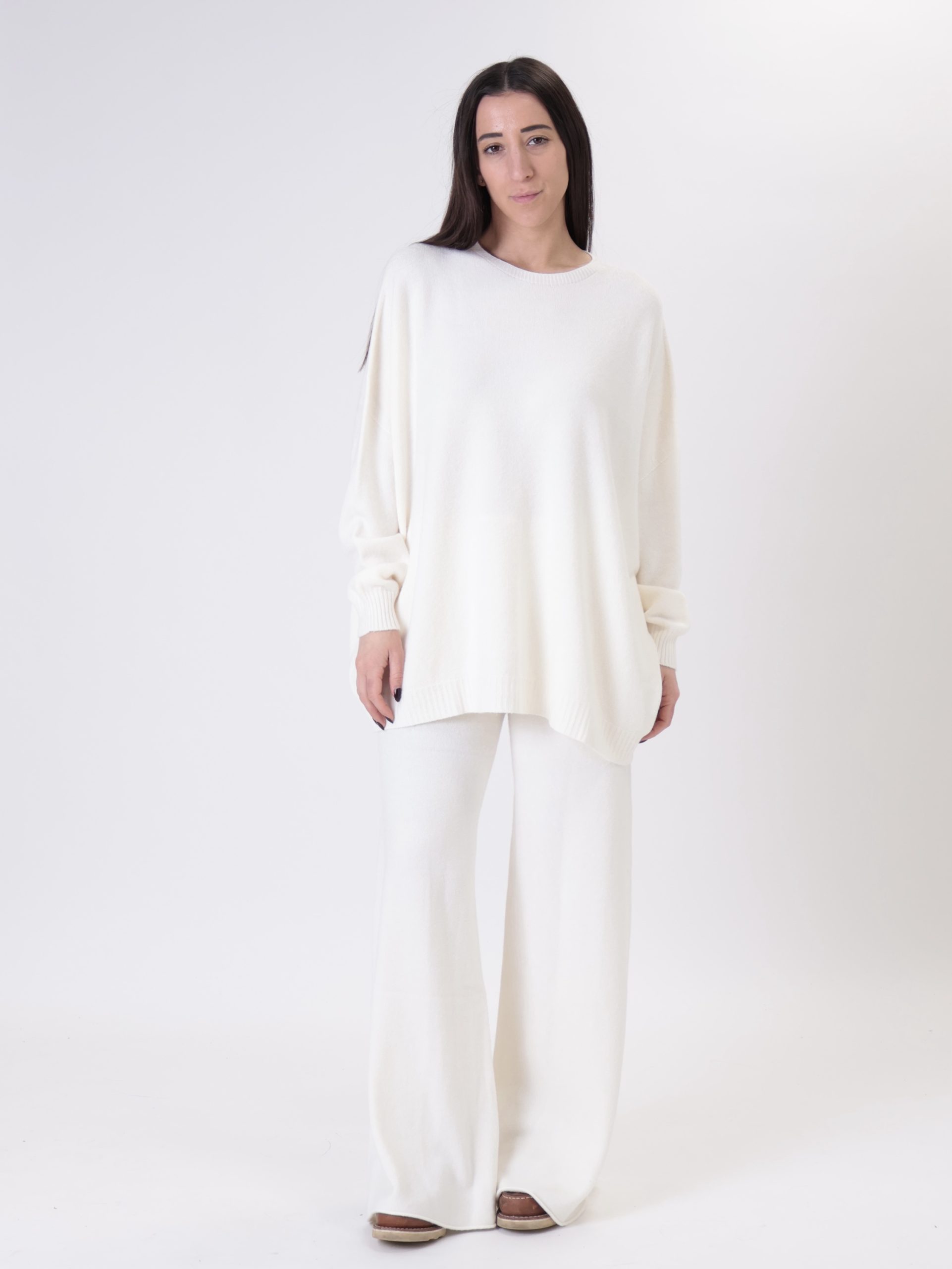 Completo girocollo burro