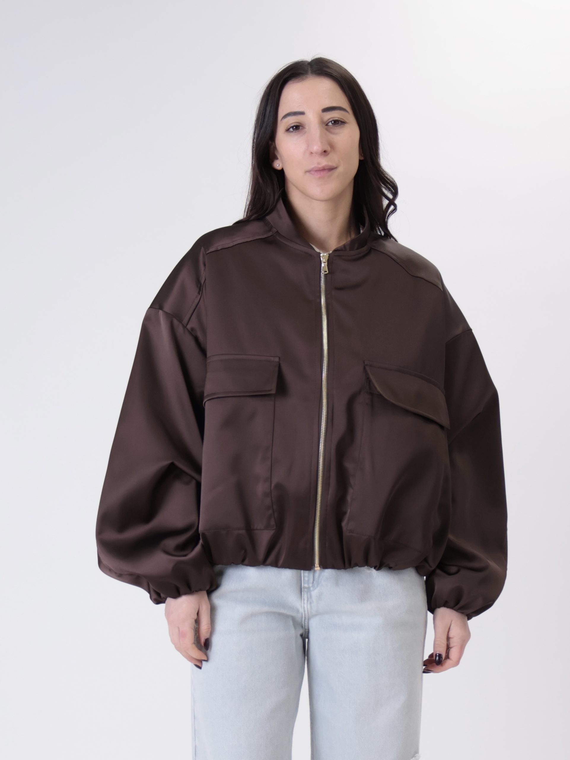 Bomber tasche satin moro