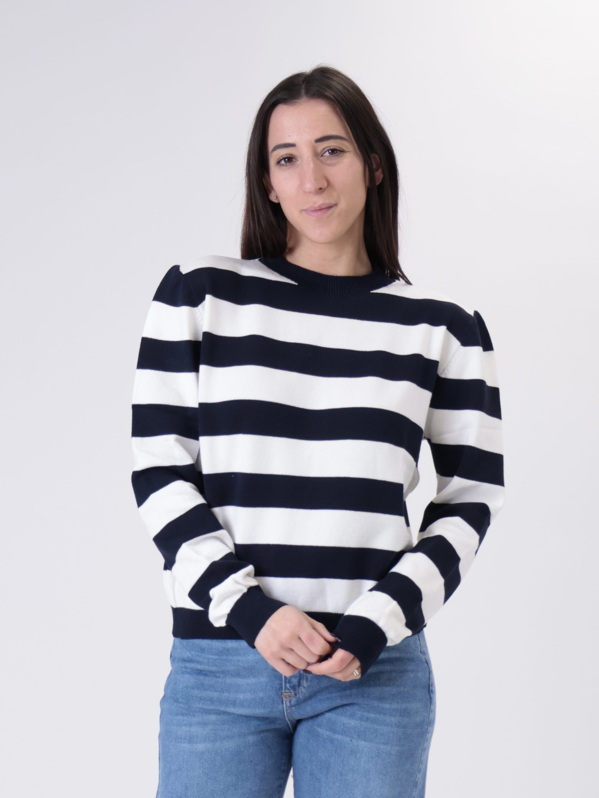 Girocollo riga blu/bianco PREORDINE 02/03