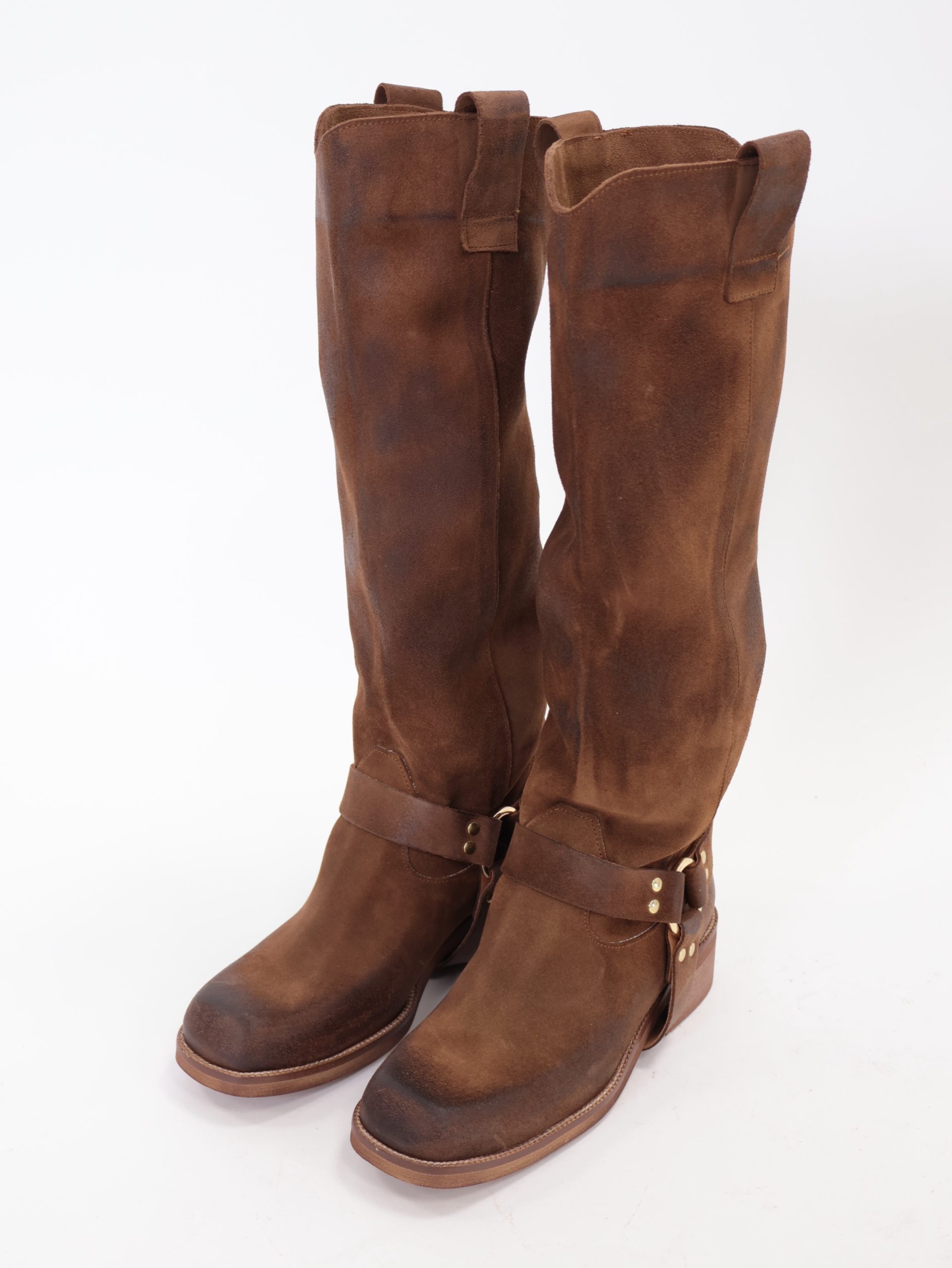 Stivale camoscio moro