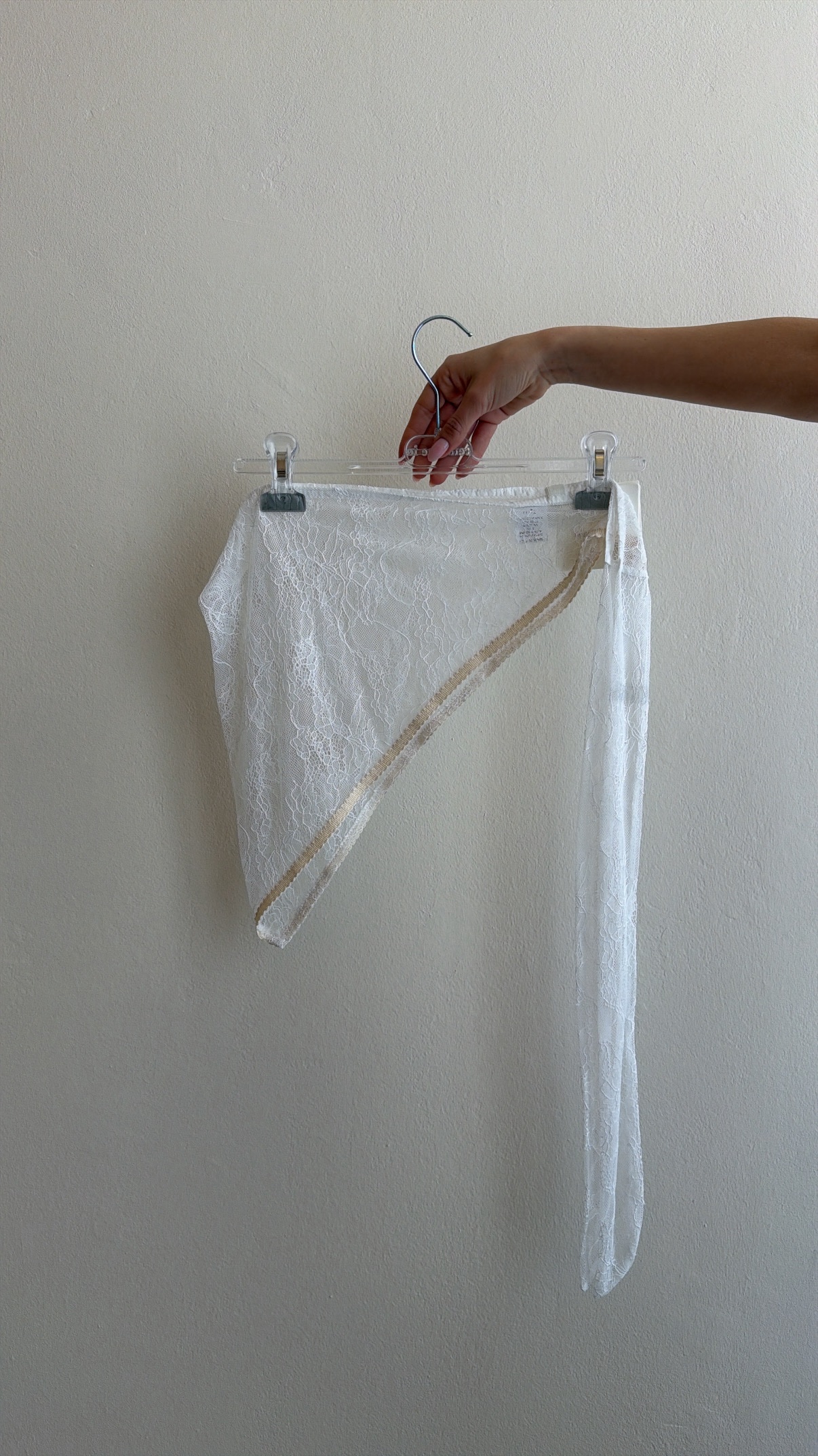 Bandana pizzo avorio