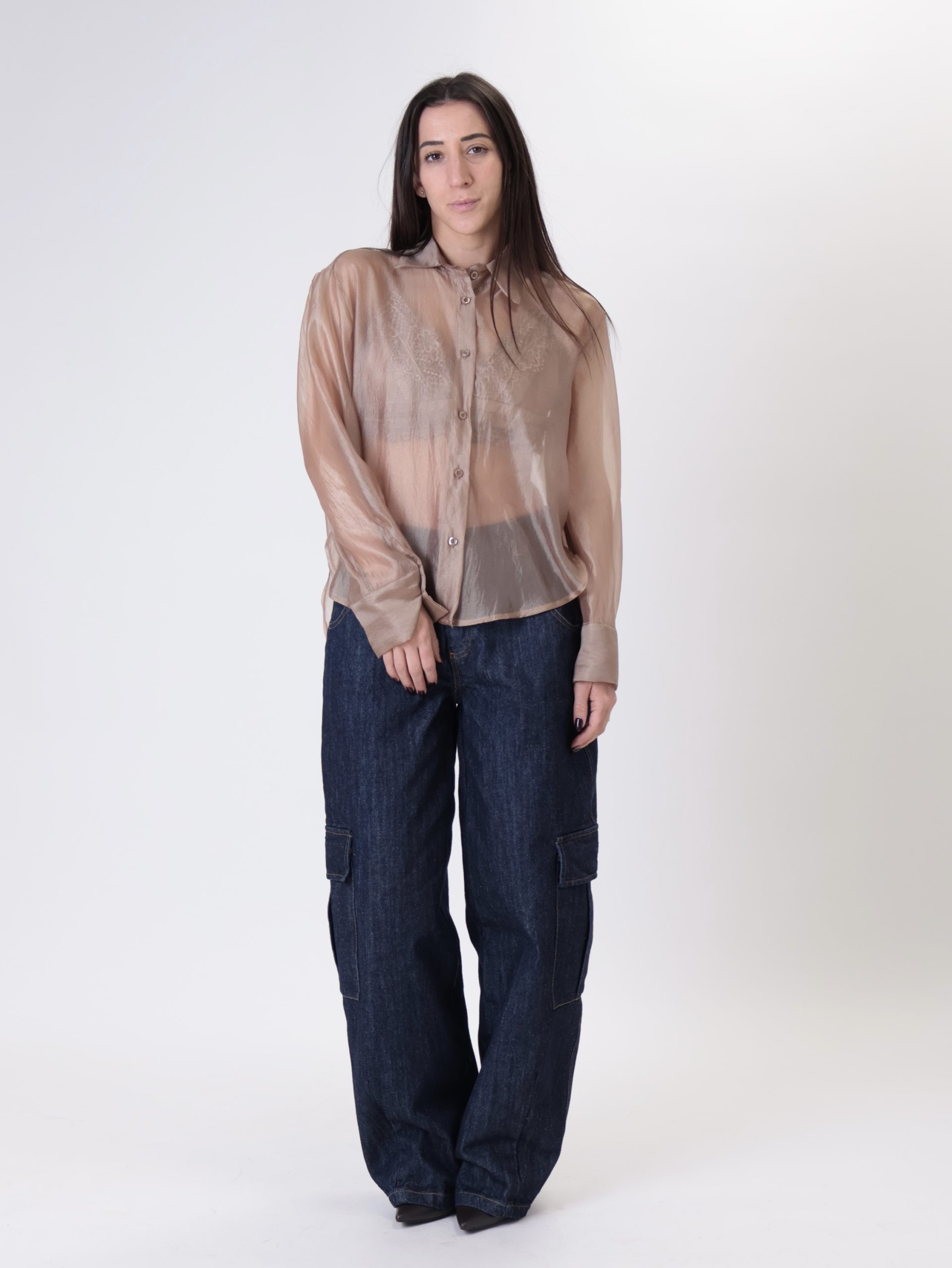 Camicia con top bronzo