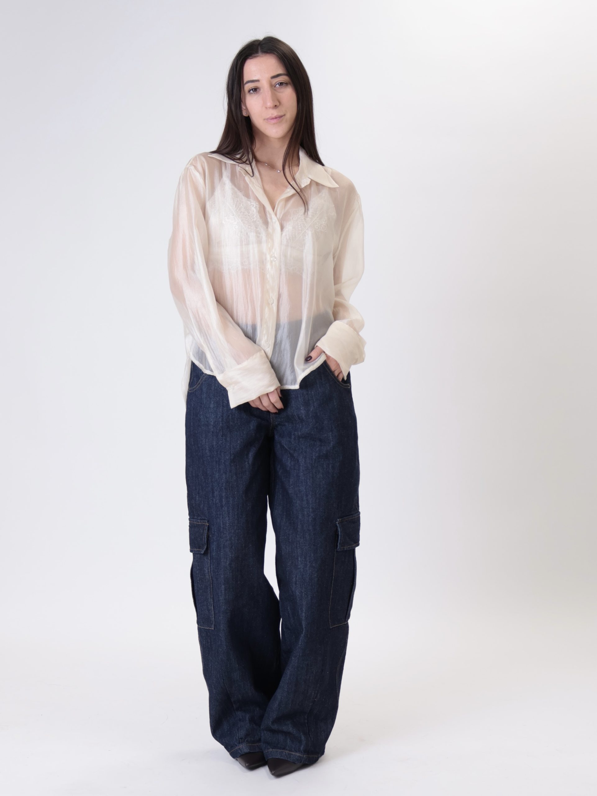 Camicia con top burro