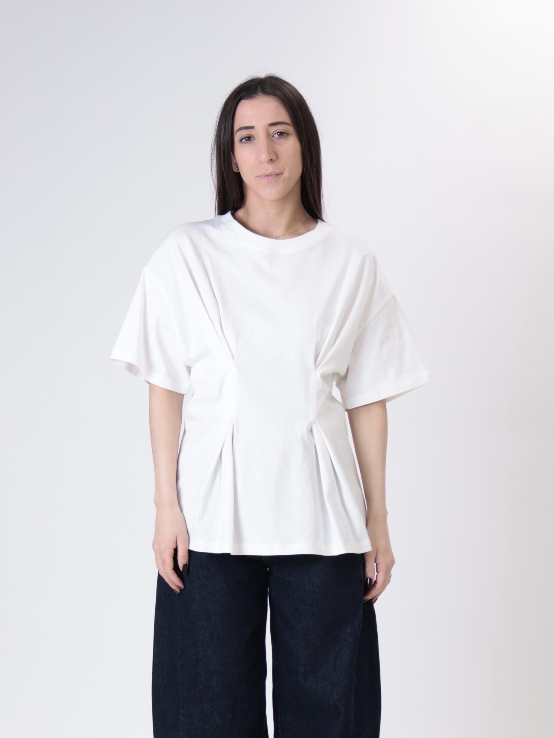 T-shirt pinces bianco