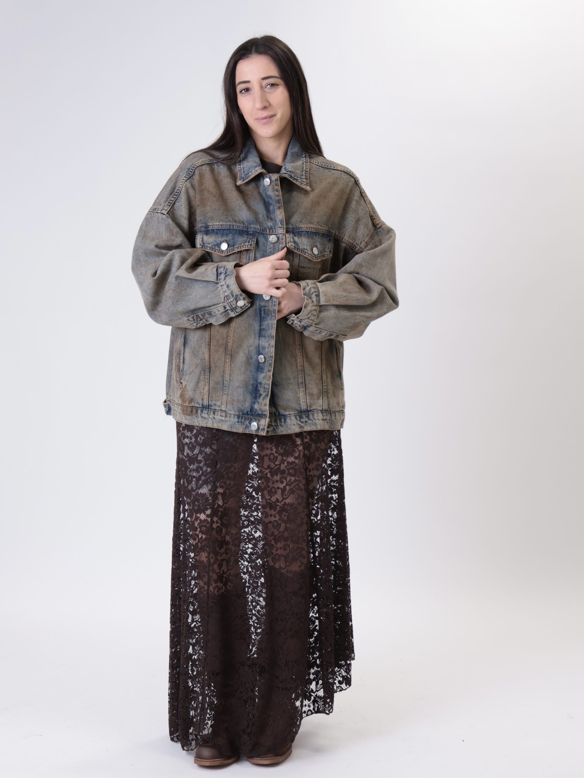 Gonna lunga pizzo moro