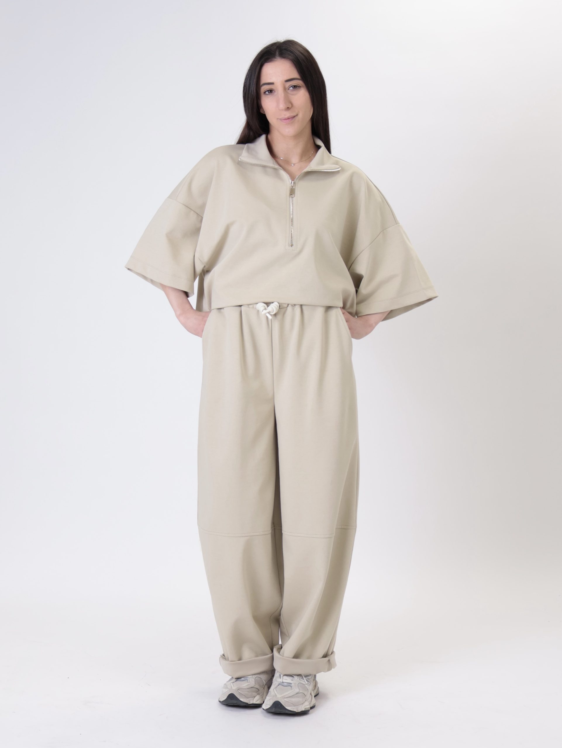 Pantalone agata beige