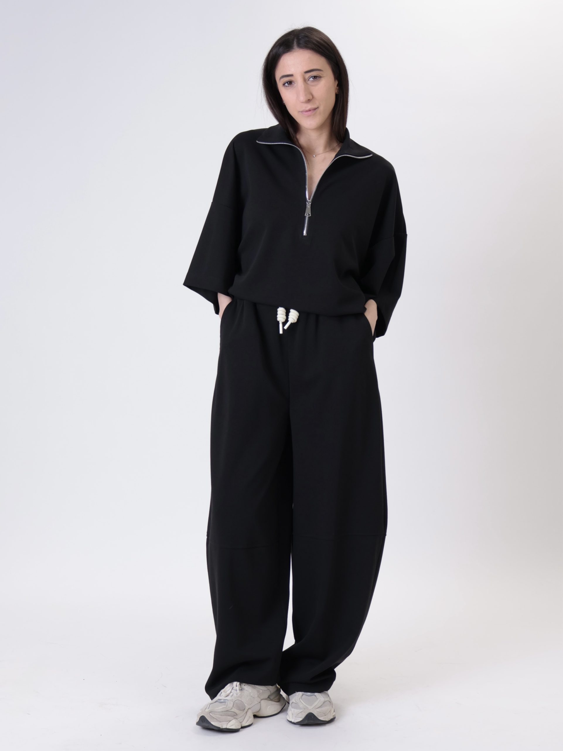 Pantalone agata nero