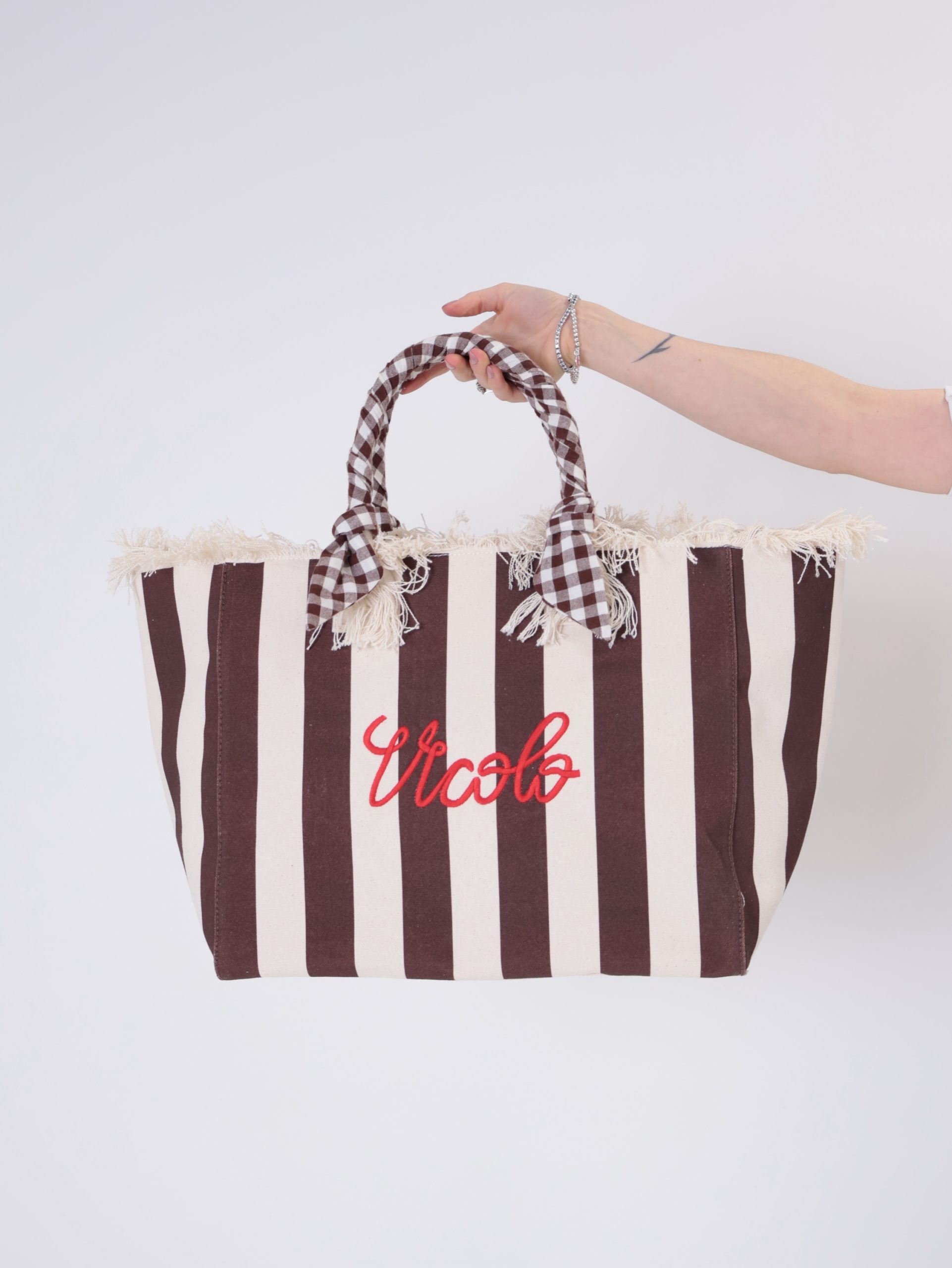 Borsa Ibiza Maxi Bag righe