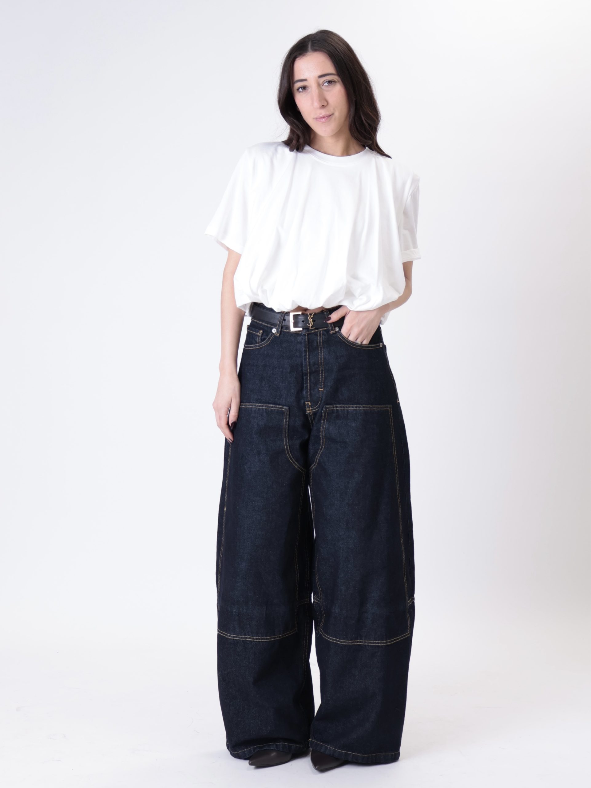 Jeans western denim blu