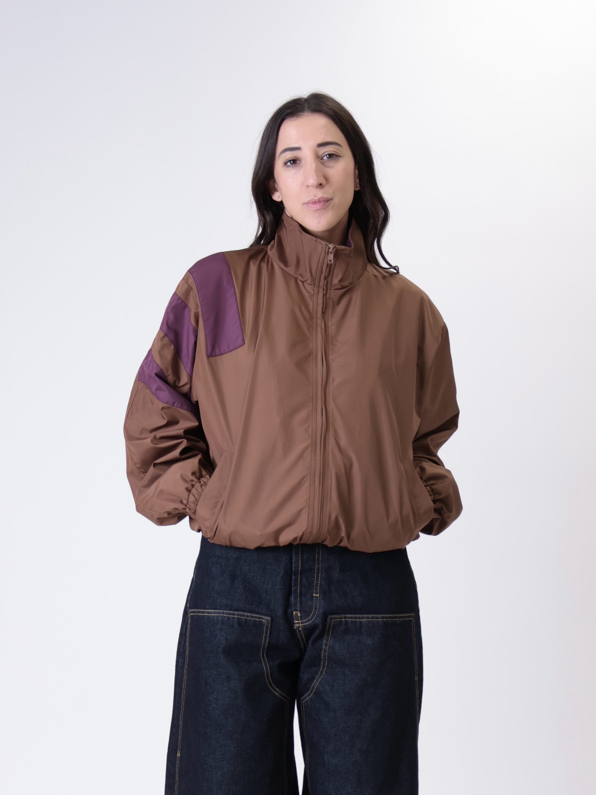 Giubbino bande cammello