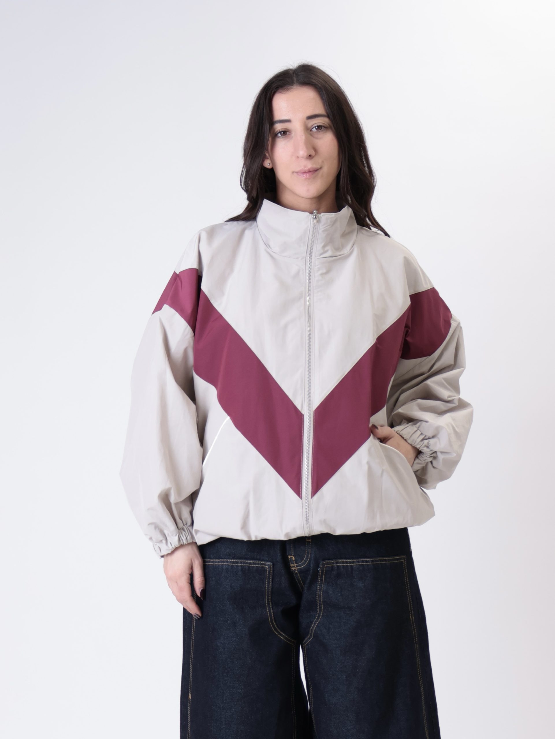 Bomber Florida sabbia/bordeaux