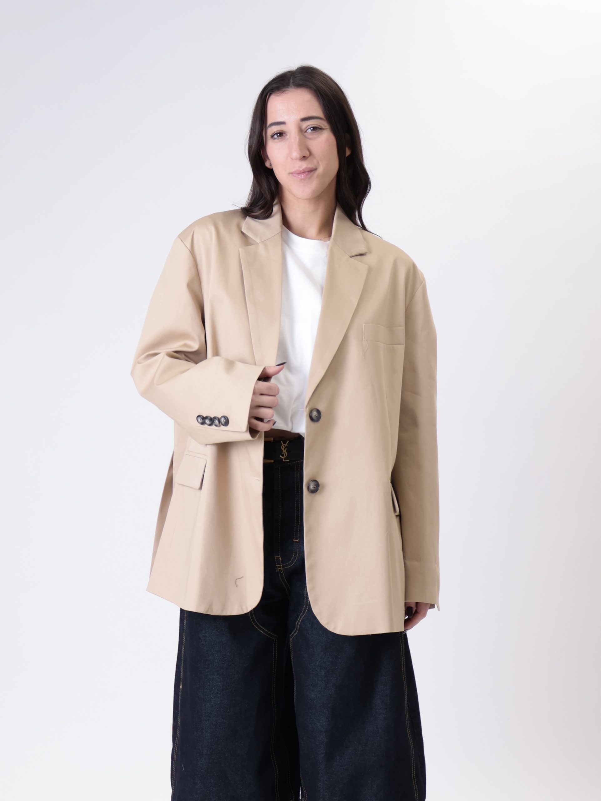 Blazer over cotone deserto