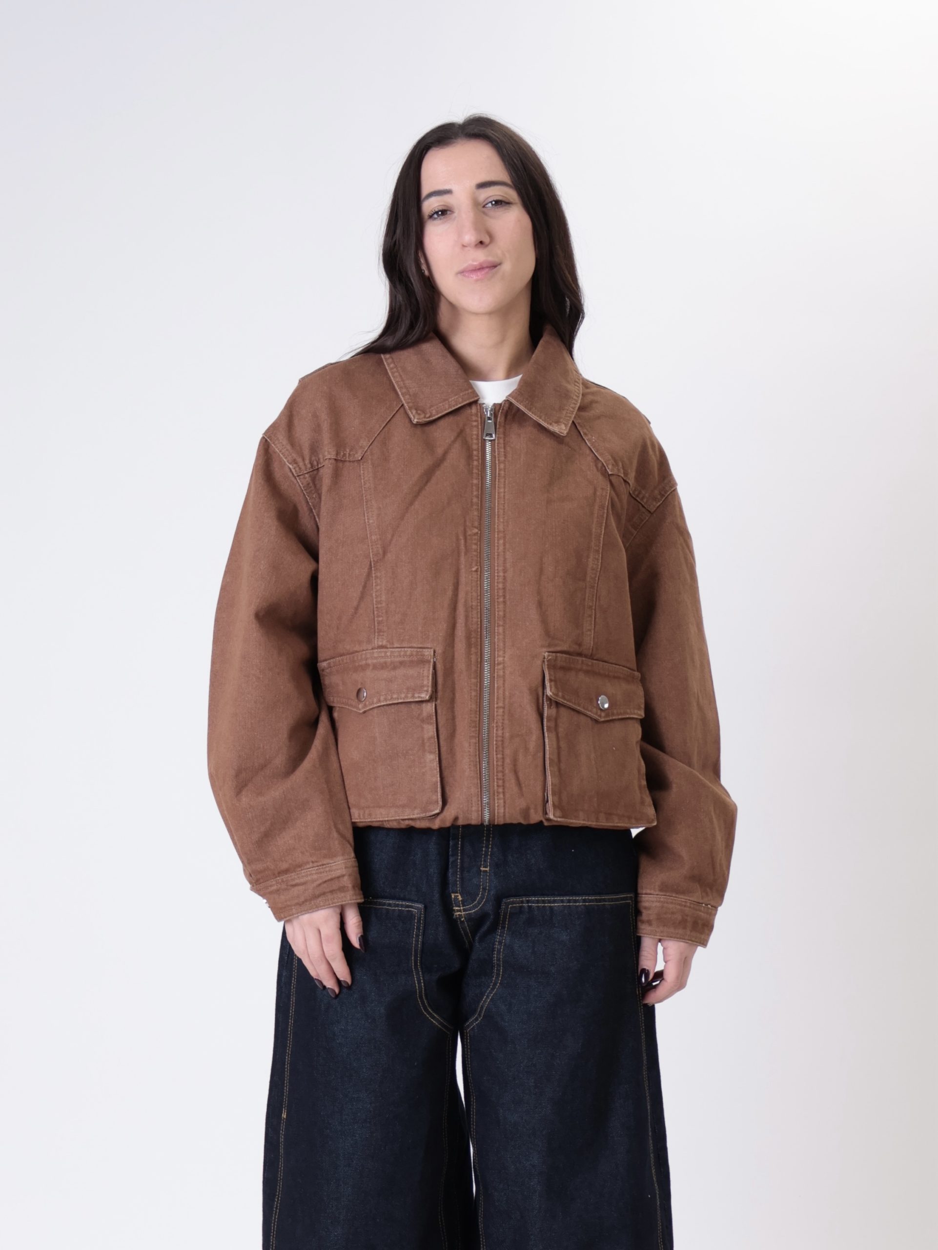 Bomber denim denver cammello