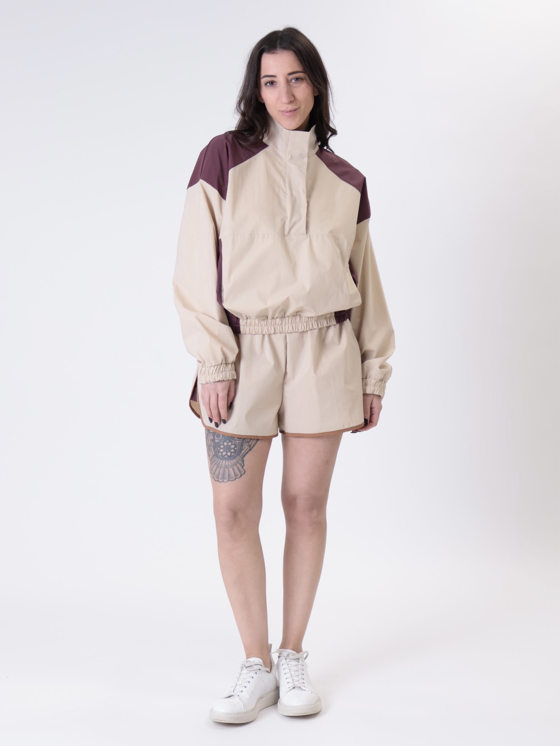 Shorts Miami beige/bordeaux