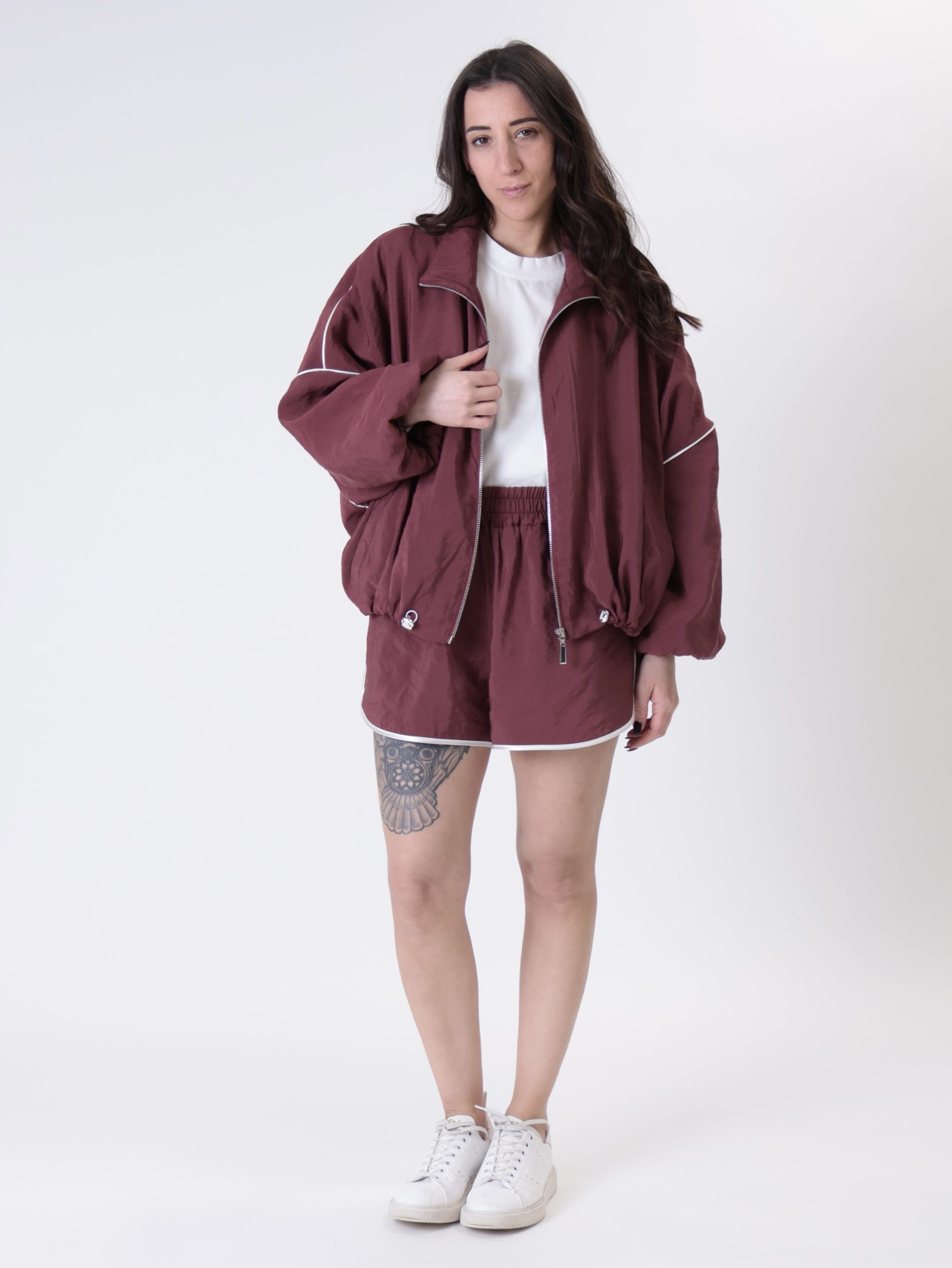Bomber Madda bordeaux/burro
