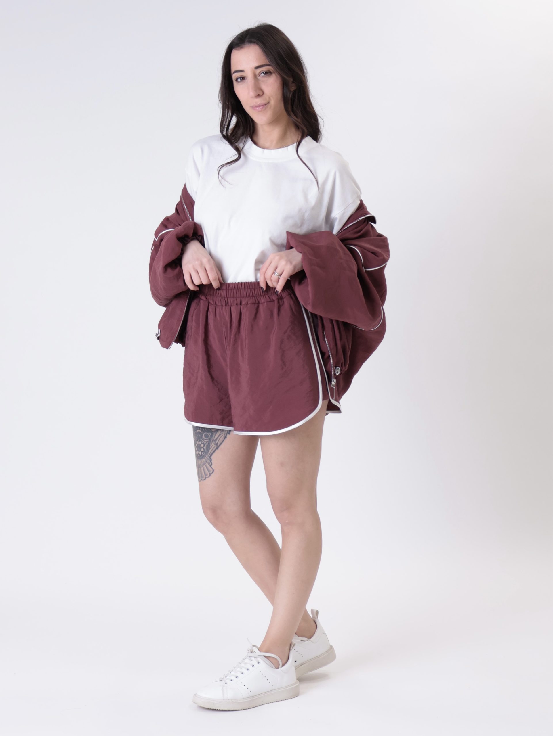 Shorts Madda bordeaux/burro