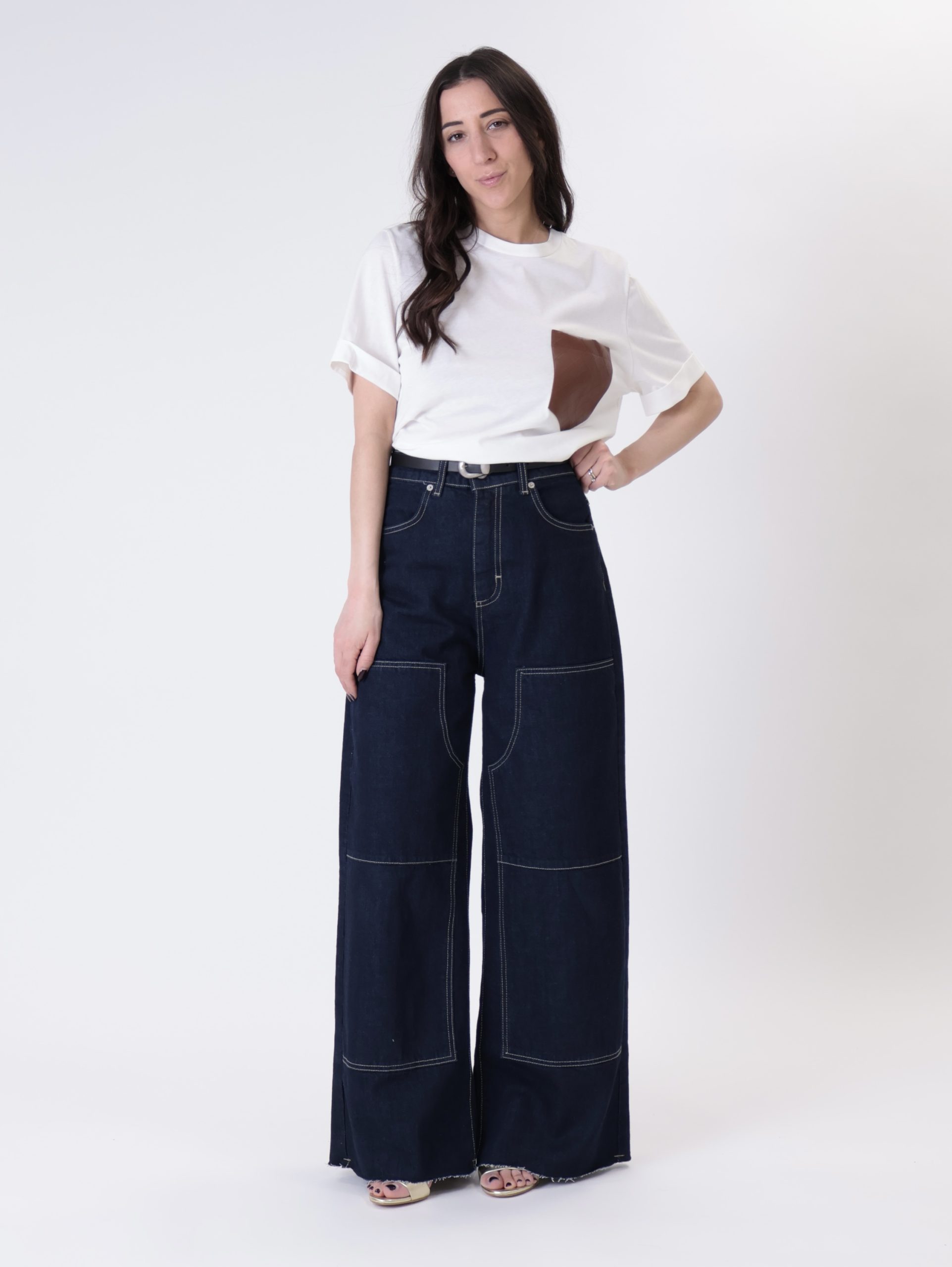 Jeans Giusy western denim blu PREORDINE 27/03