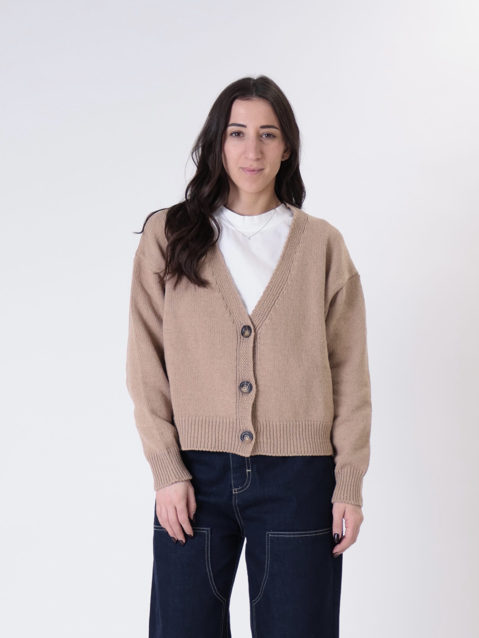 Cardigan basic cotone casha