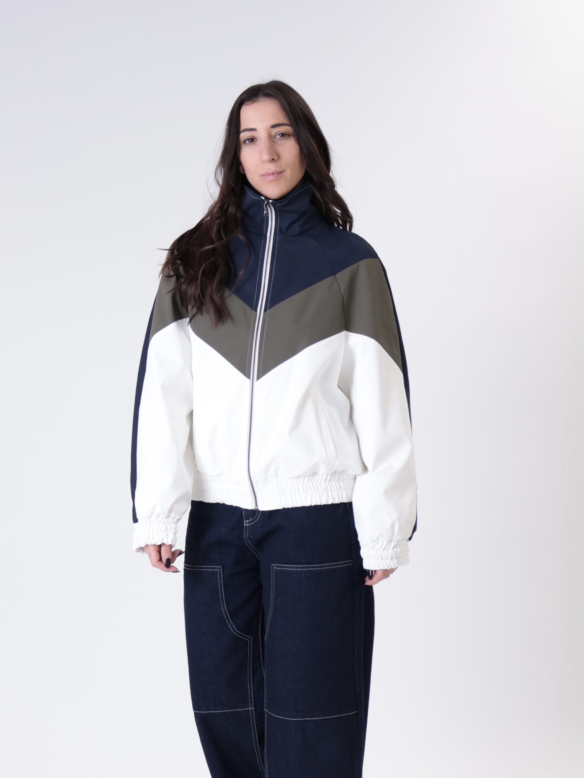 Bomber Vero blu/militare/panna