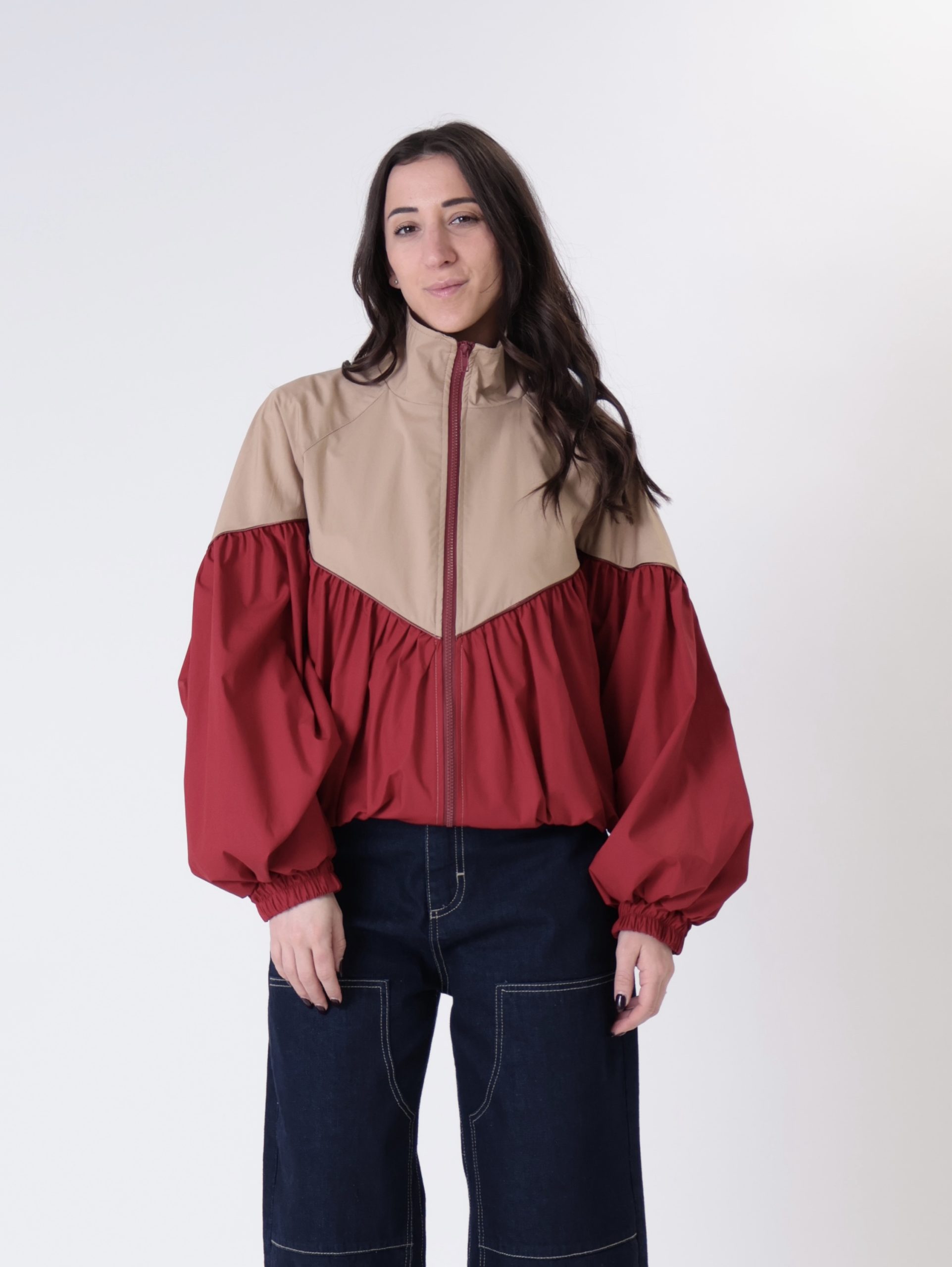 Bomber Ludo rosso/cammello PREORDINE 30/03
