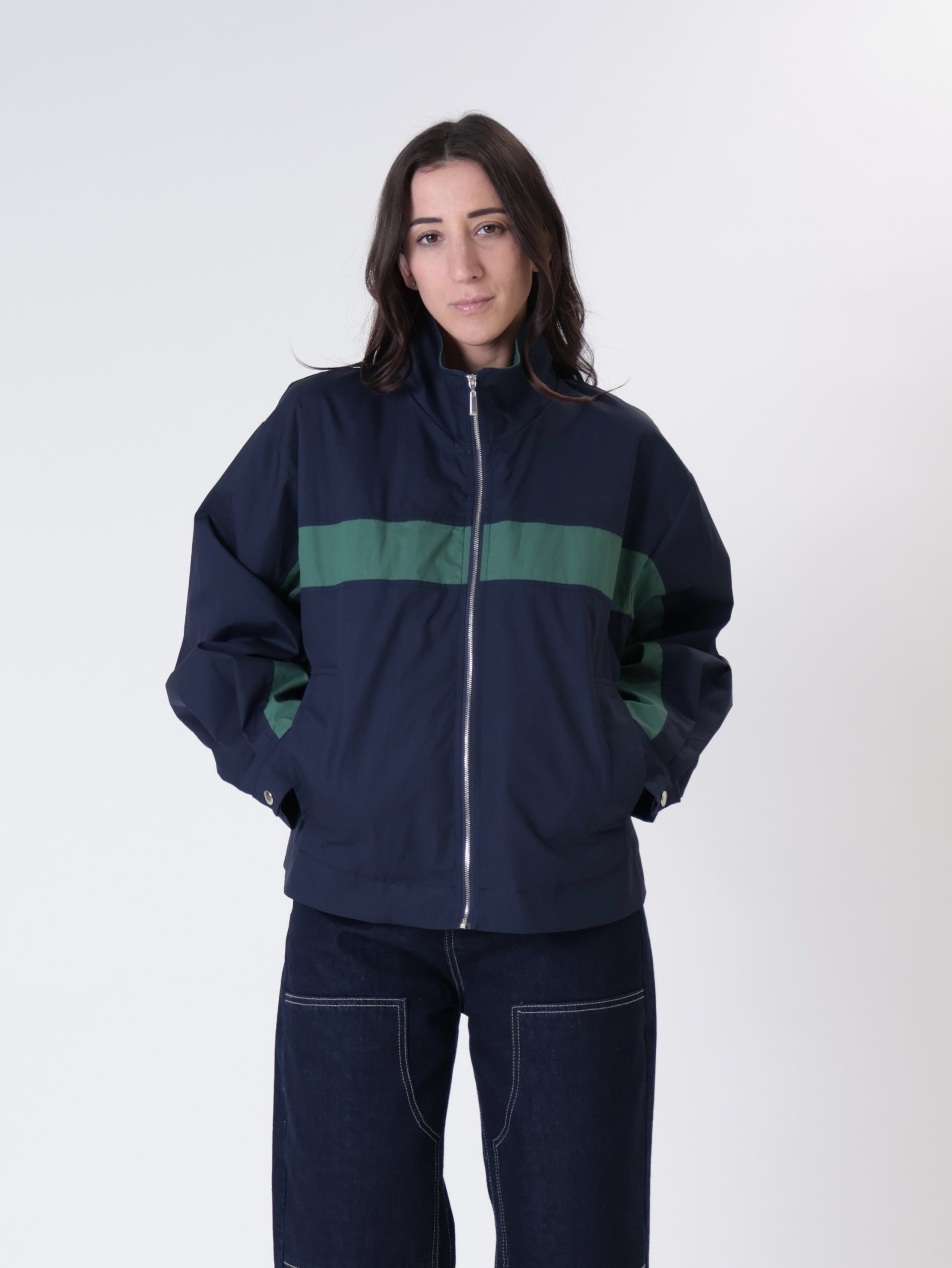 Giacca lore blu/verde