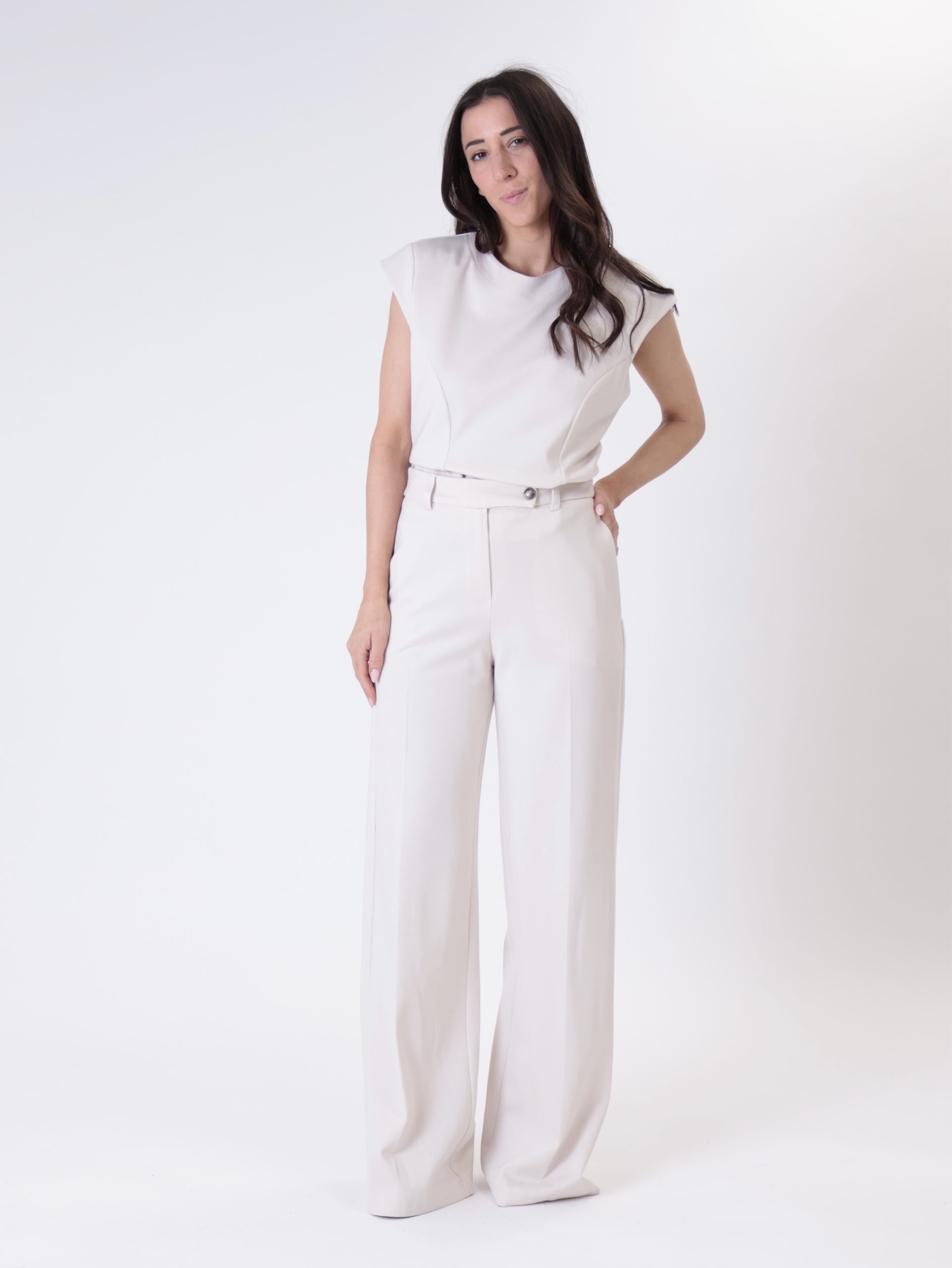 Pantalone milano sartoriale gesso
