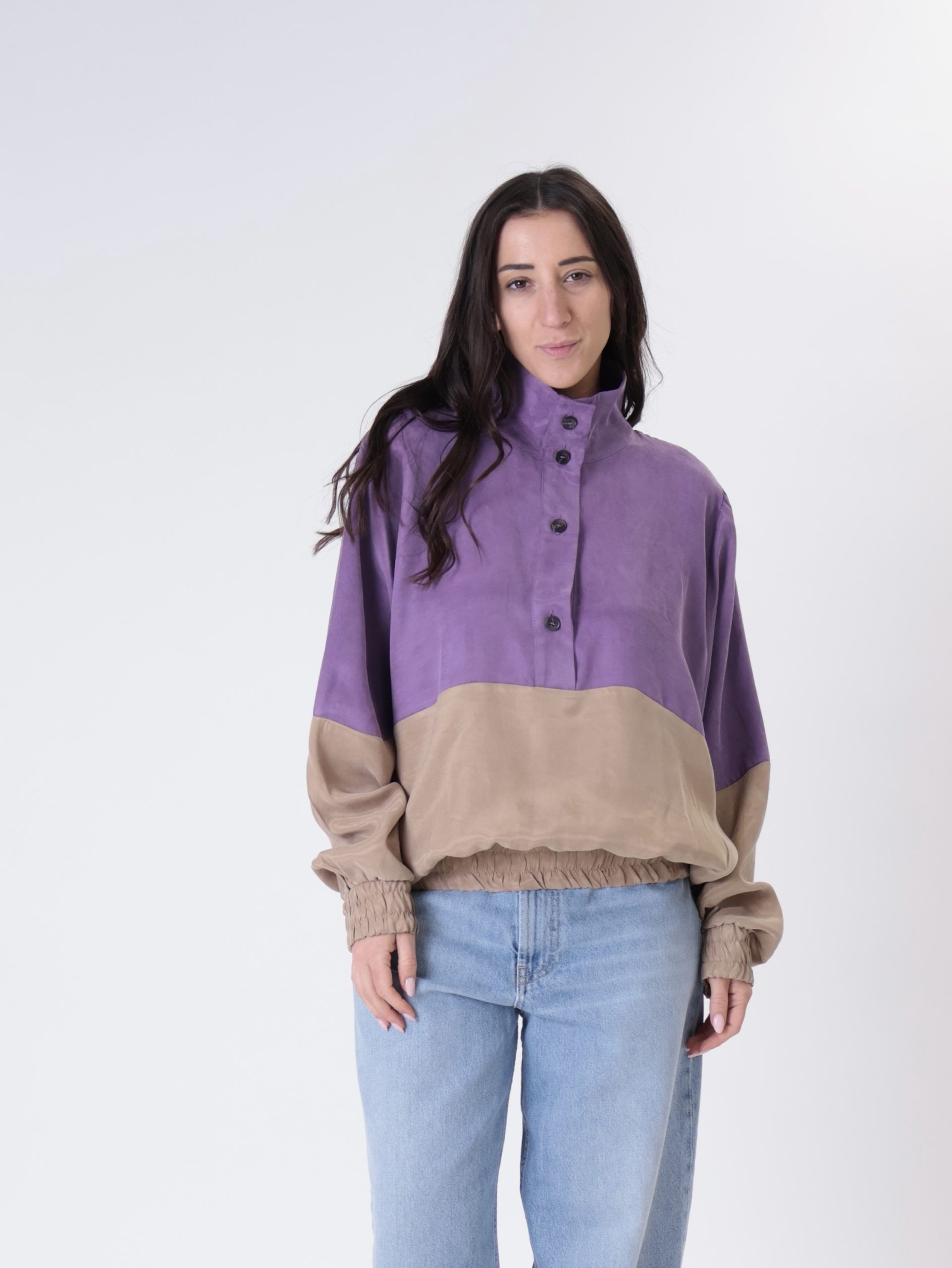 Camicia lory lavanda/sabbia PREORDINE 03/04