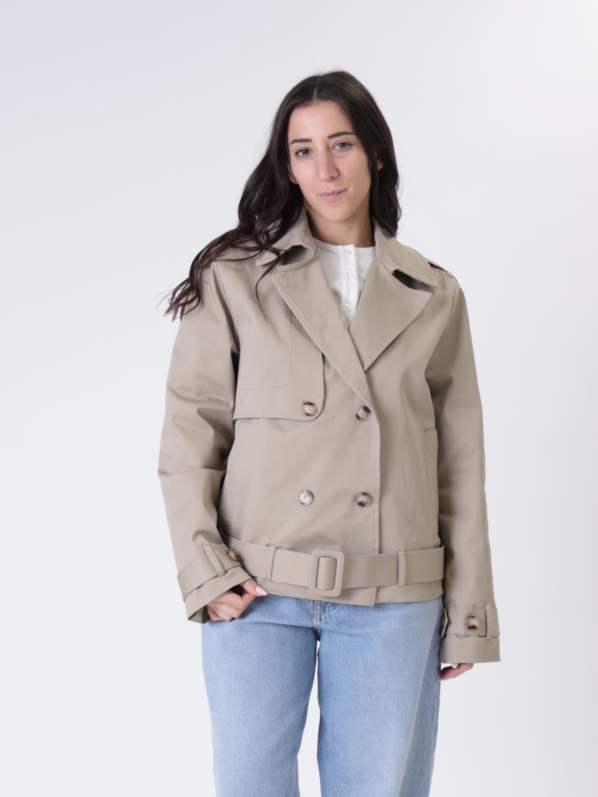 Trench Ada corto biscotto