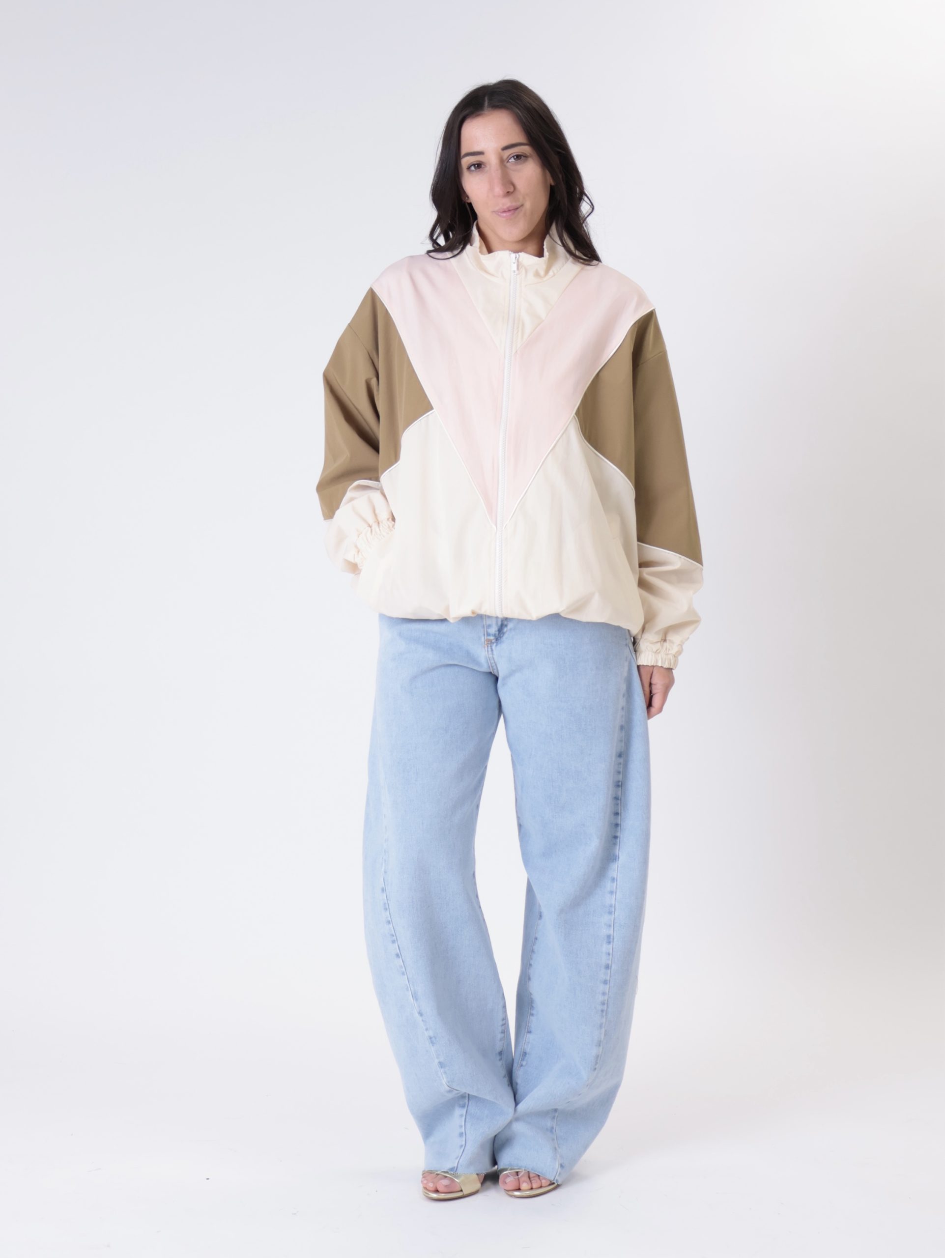 Bomber Deni rosa/tabacco/burro