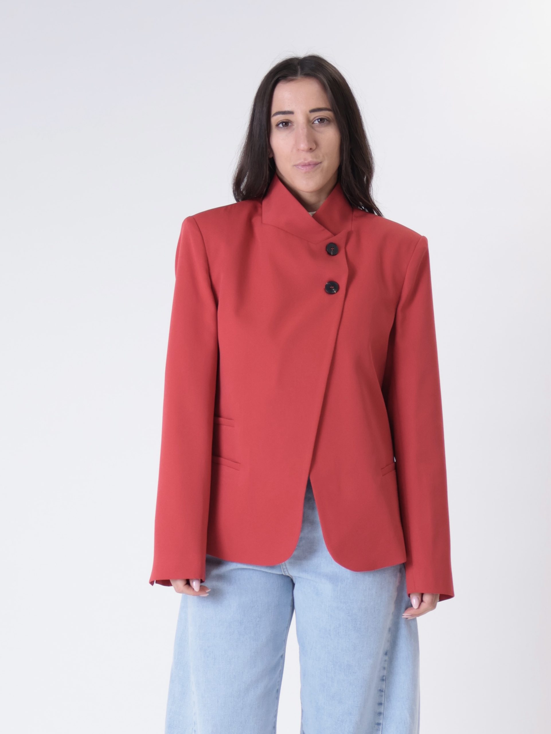 Giacca coreana rossa