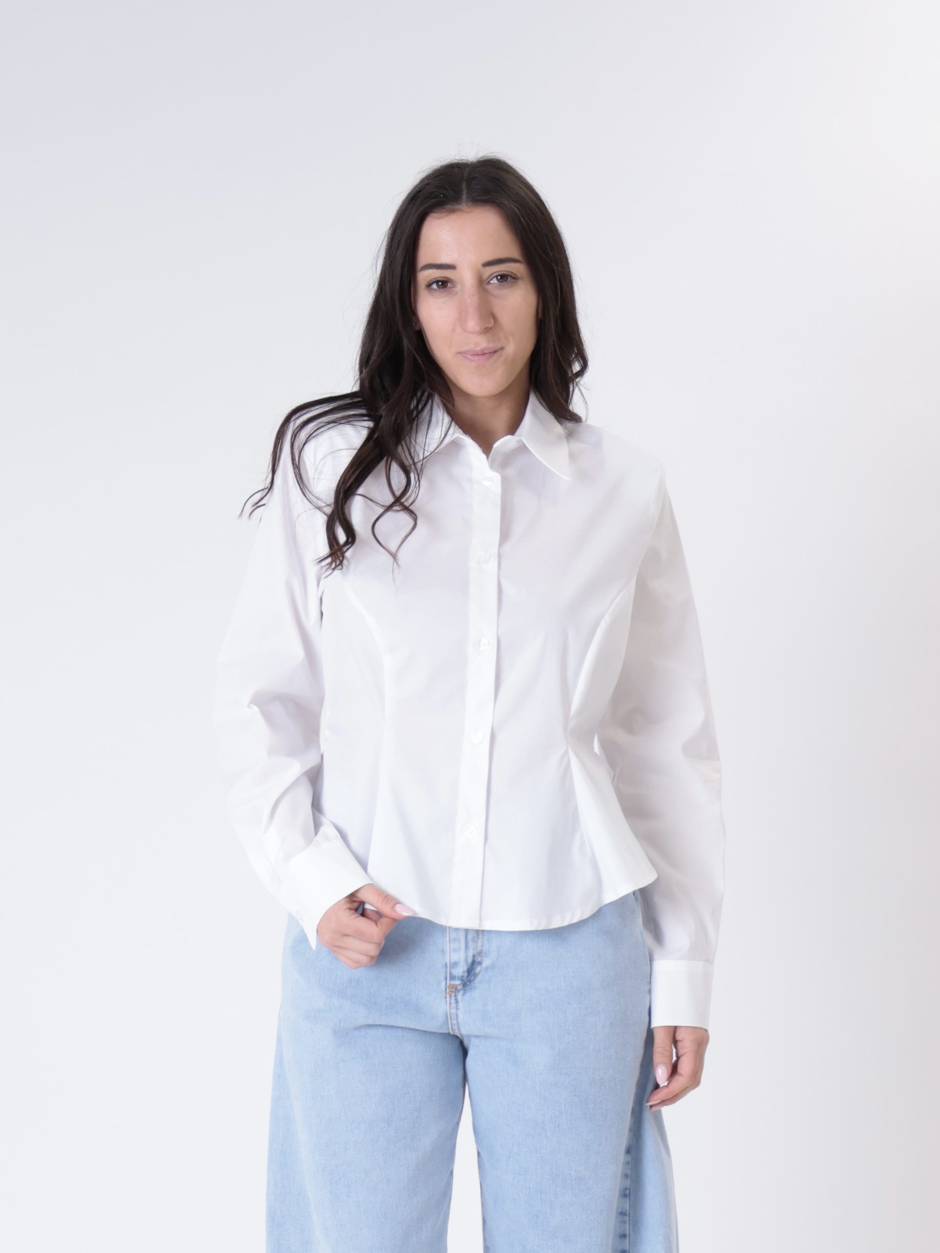 Camicia avvitata bianca