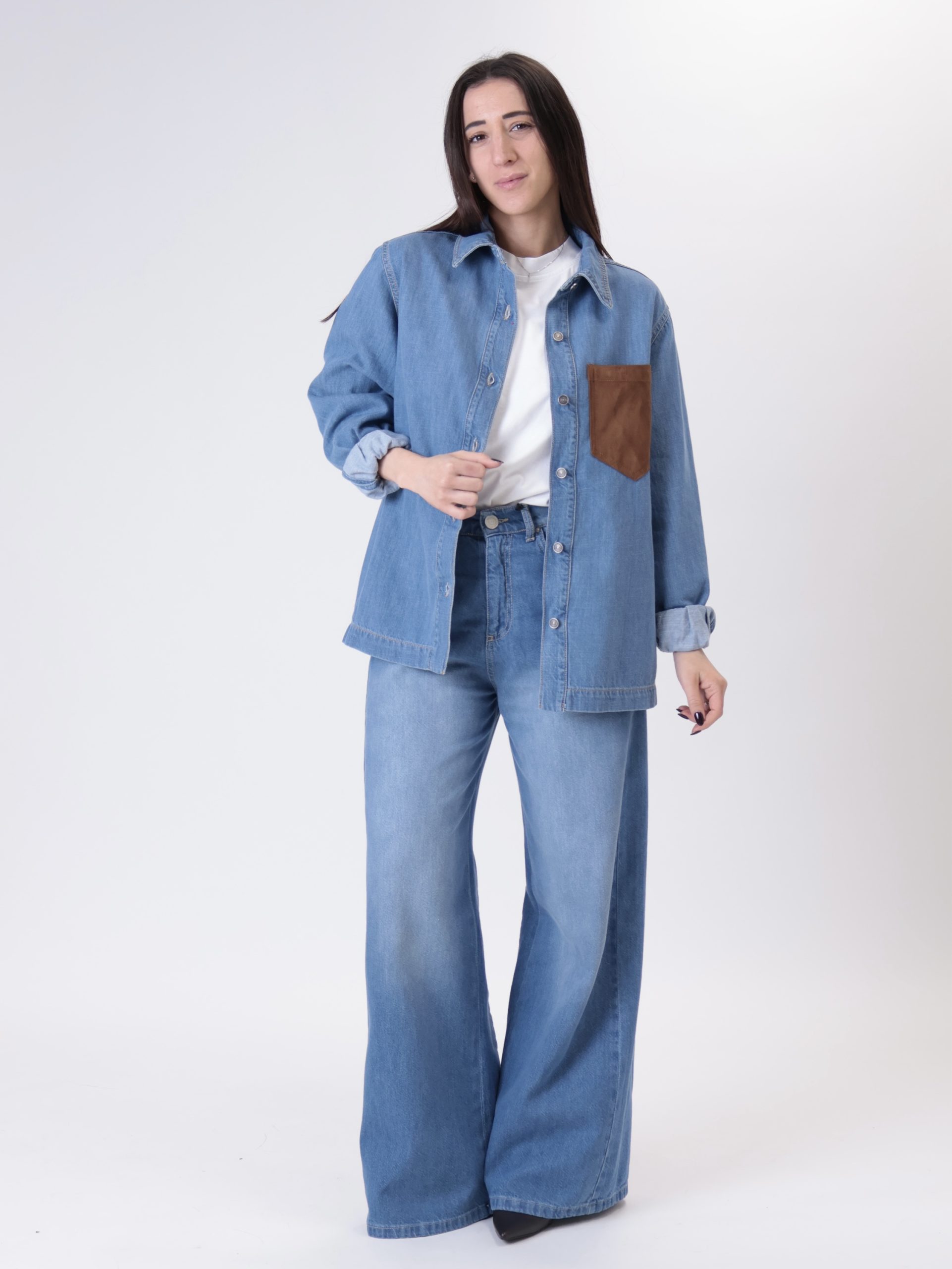 Camicia tasca camoscio