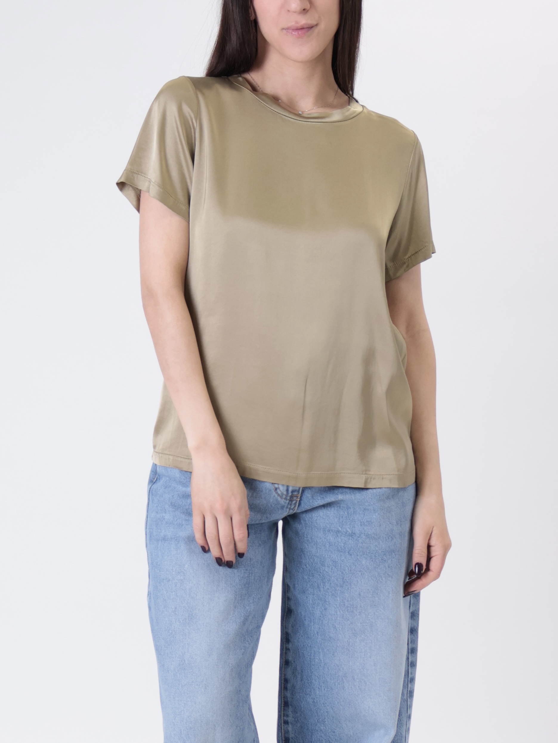 T-shirt viscosa oliva