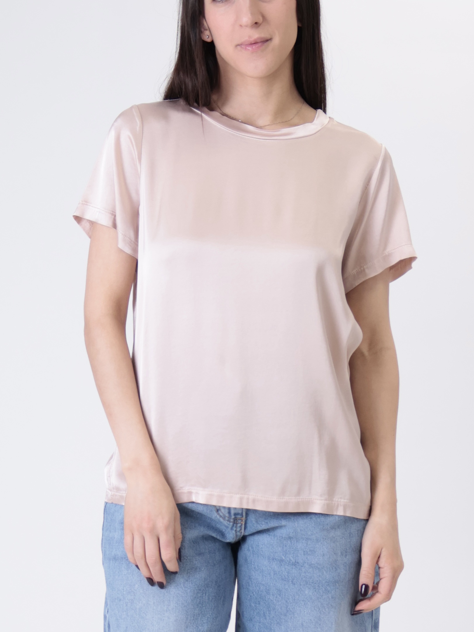 T-shirt viscosa cipria