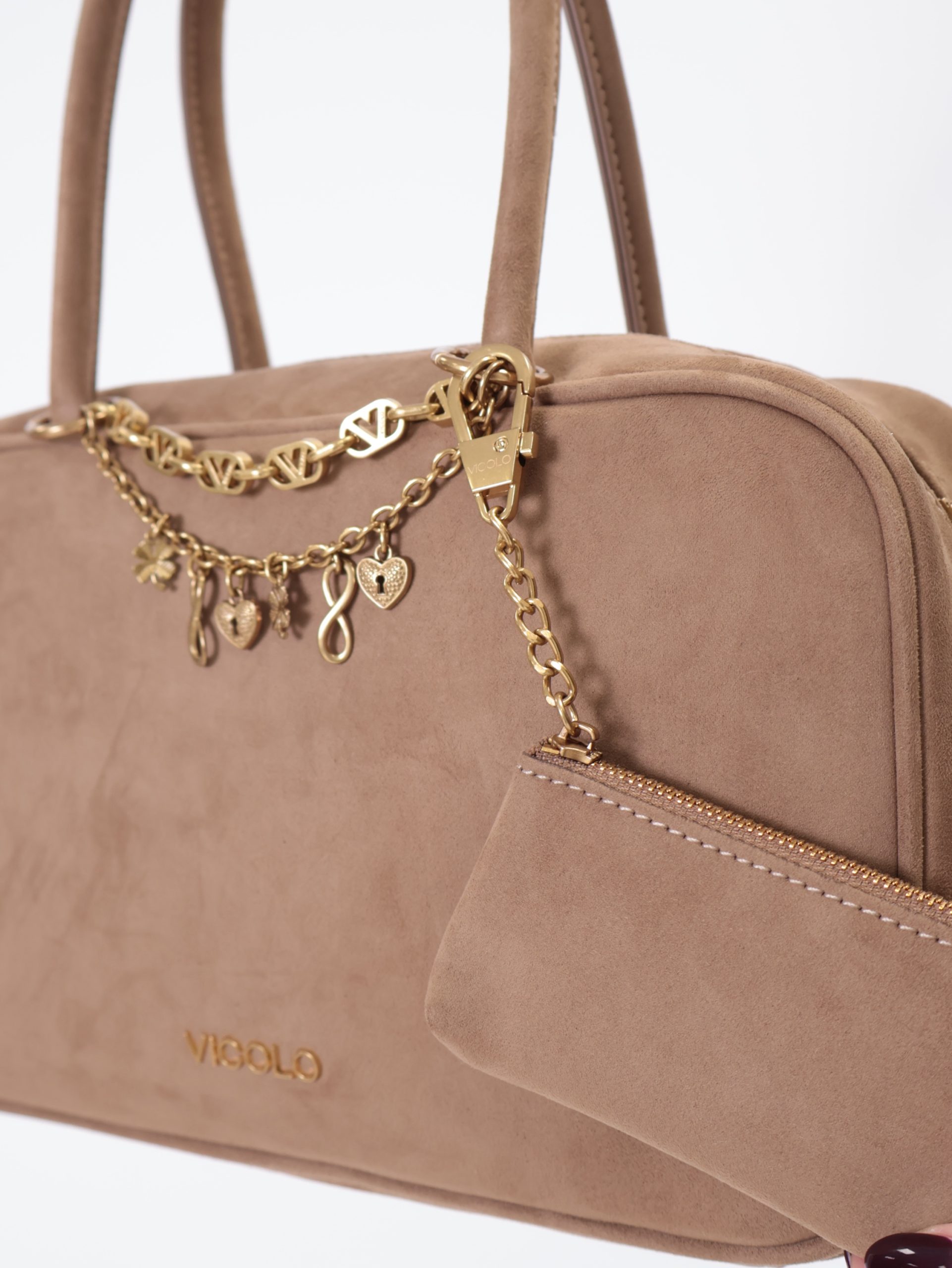 Borsa slide bag nocciola