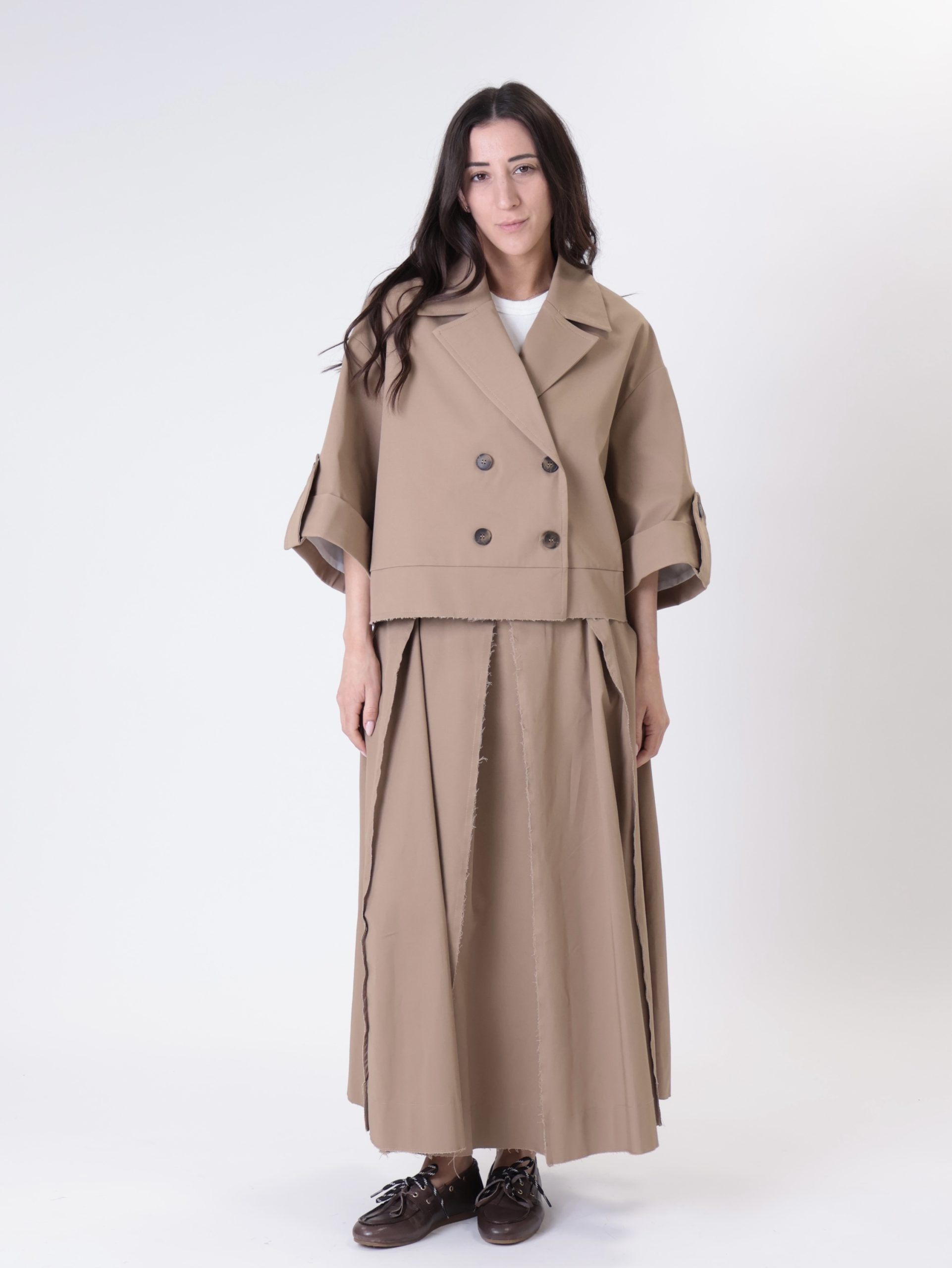 Trench Maia m/corta biscotto