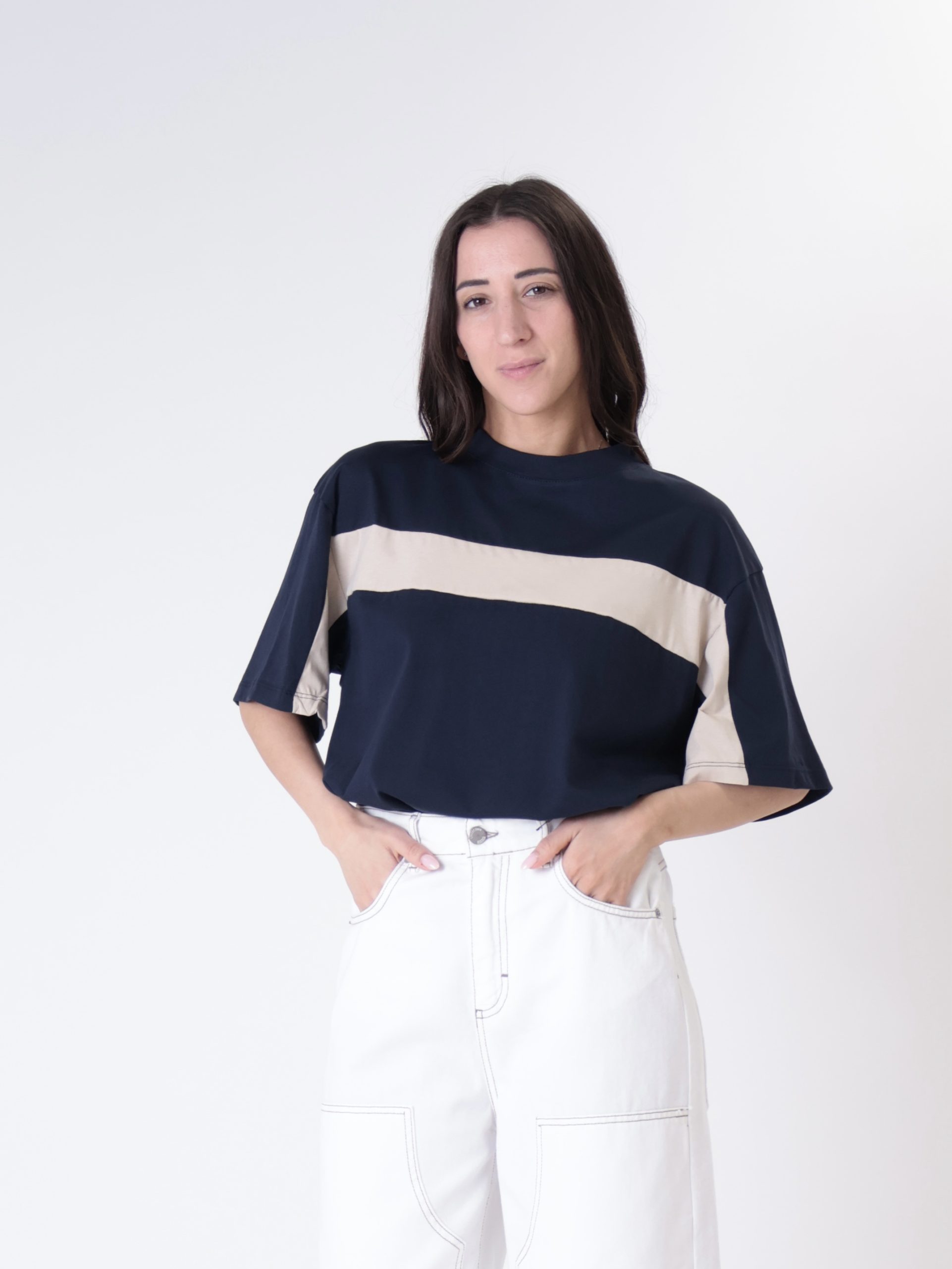 T-shirt Lore blu/panna PREORDINE 10/04