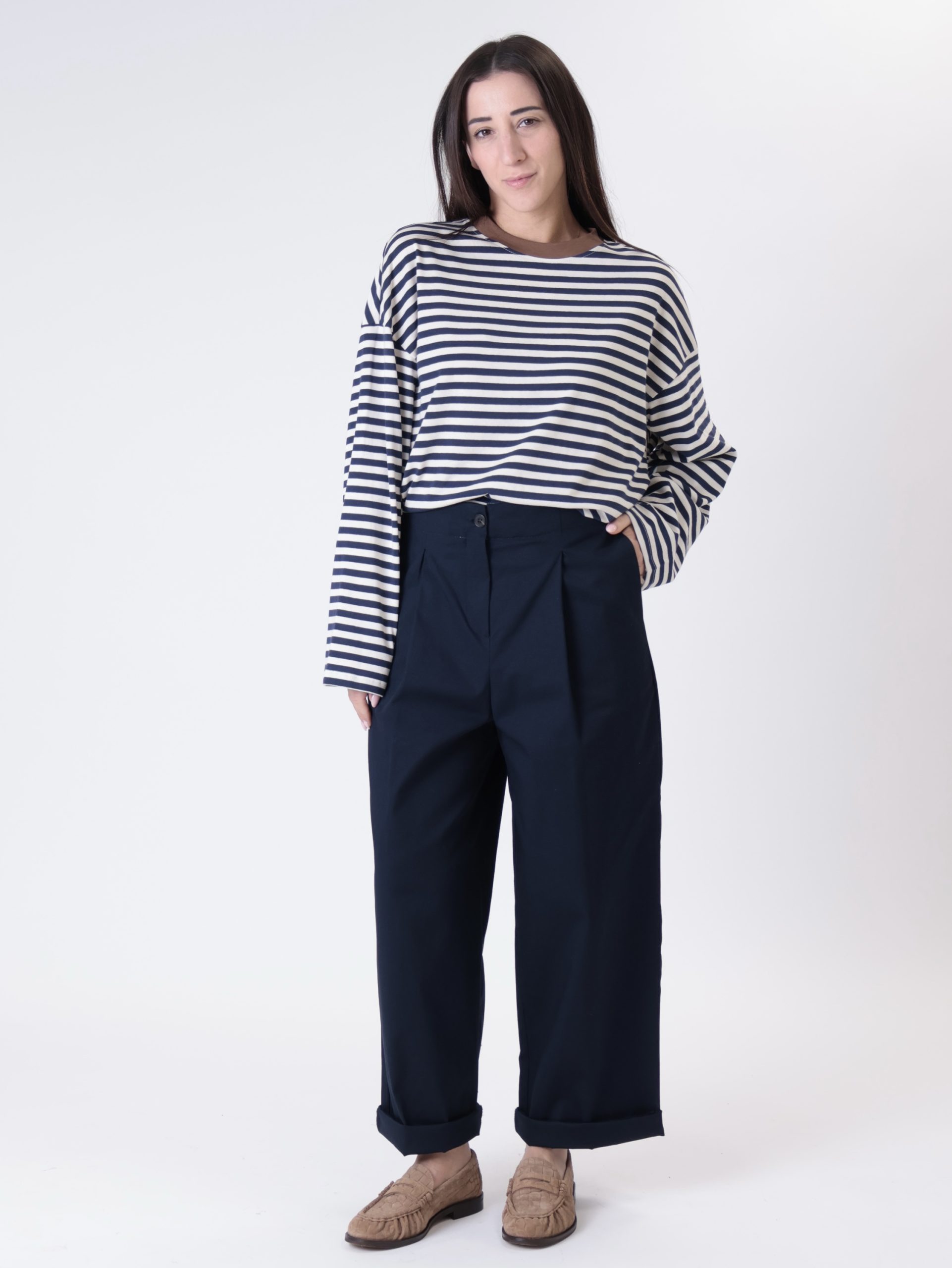 Pantalone Lady pinces blu PREORDINE 13/04