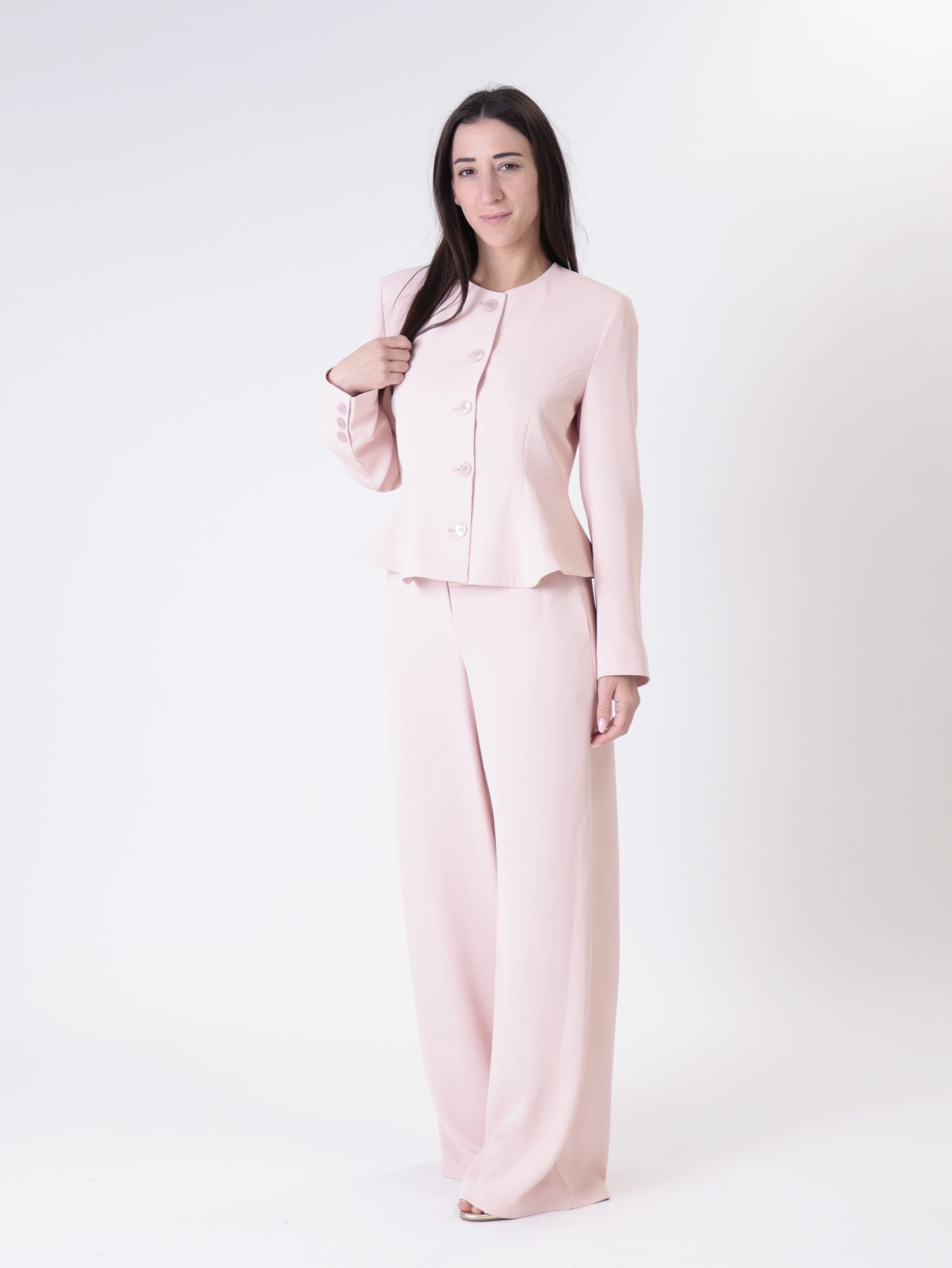 Completo Lady giacca + pantalone rosa