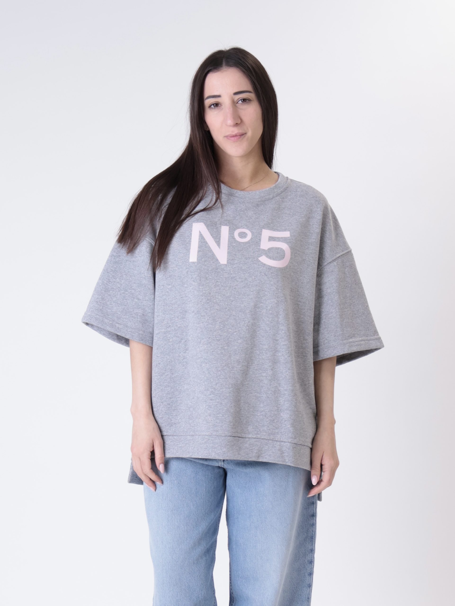 Felpa N°5 grigio