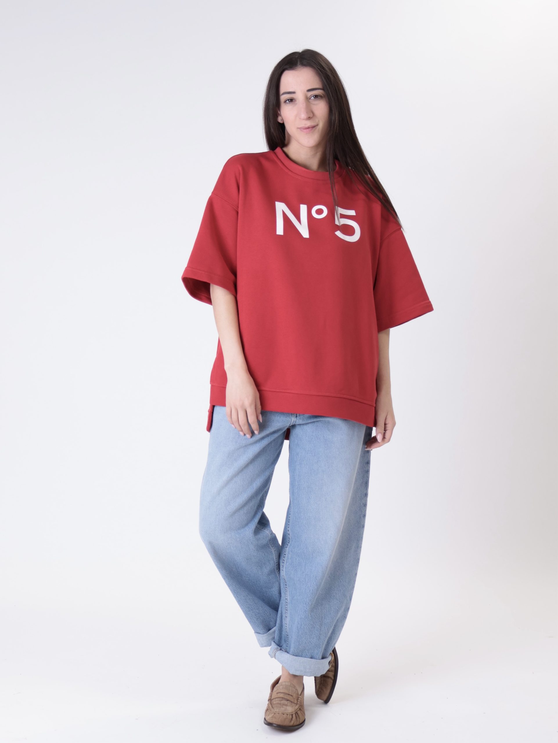 Felpa N°5 rosso