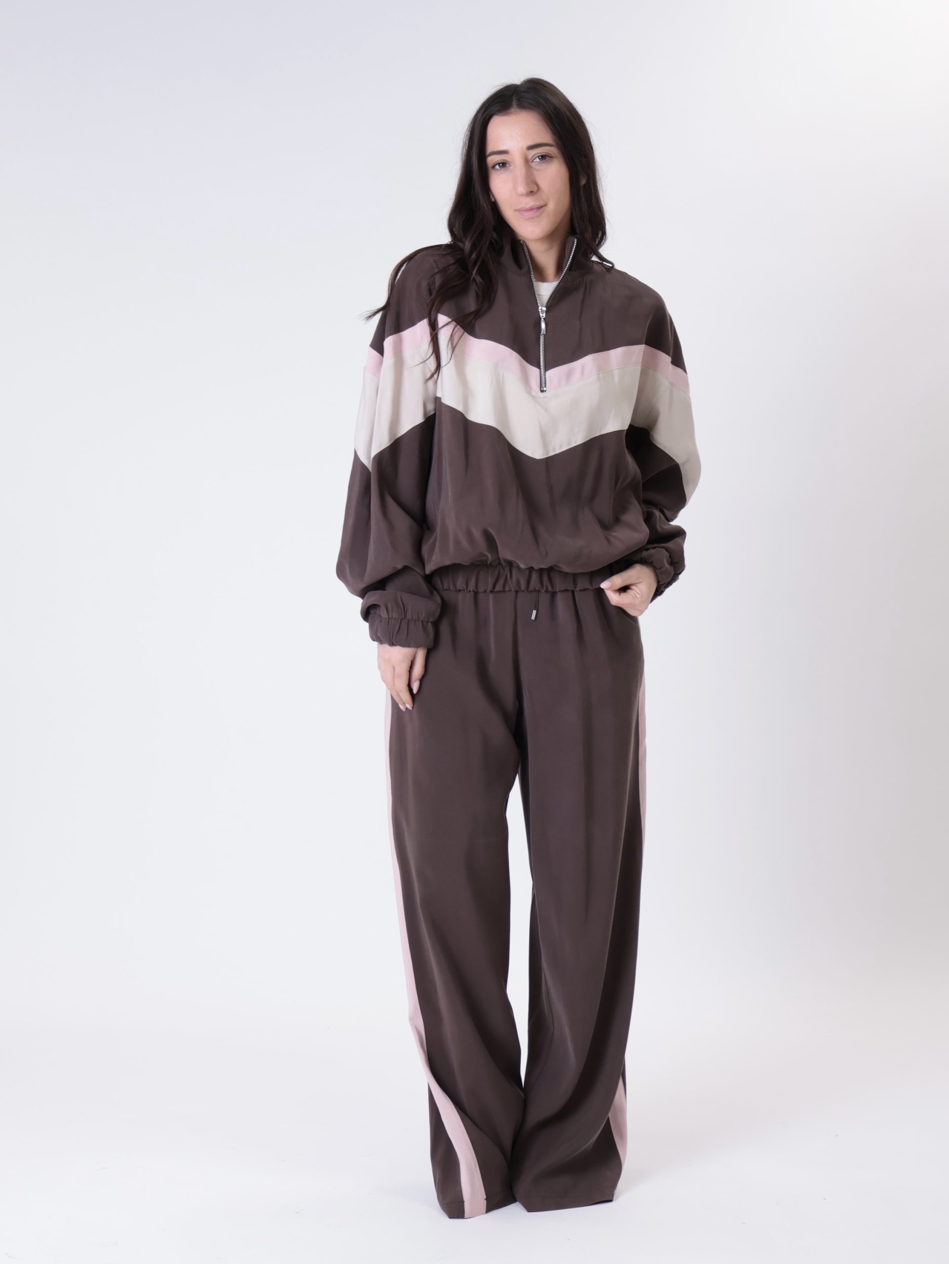 Maglia Zante zip moro