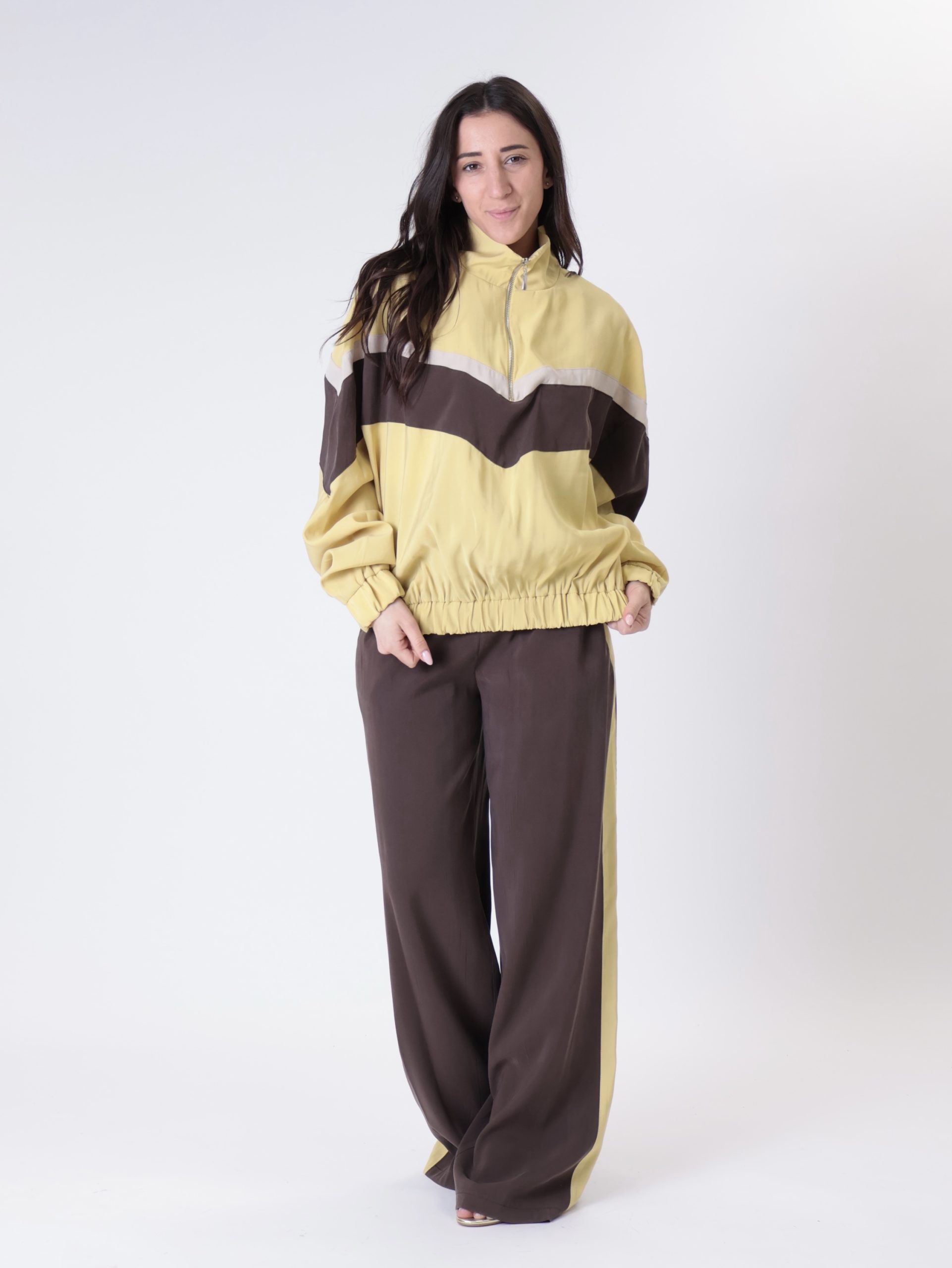 Maglia Zante zip giallo