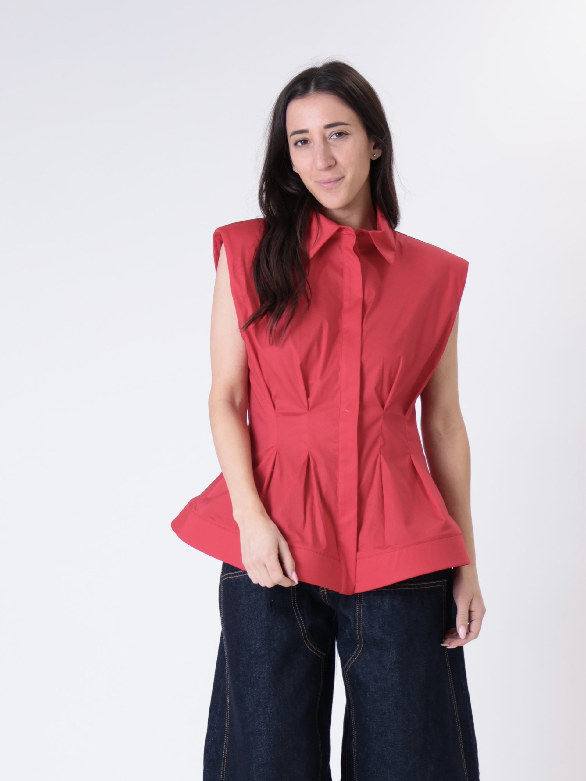 Camicia silhouette rossa