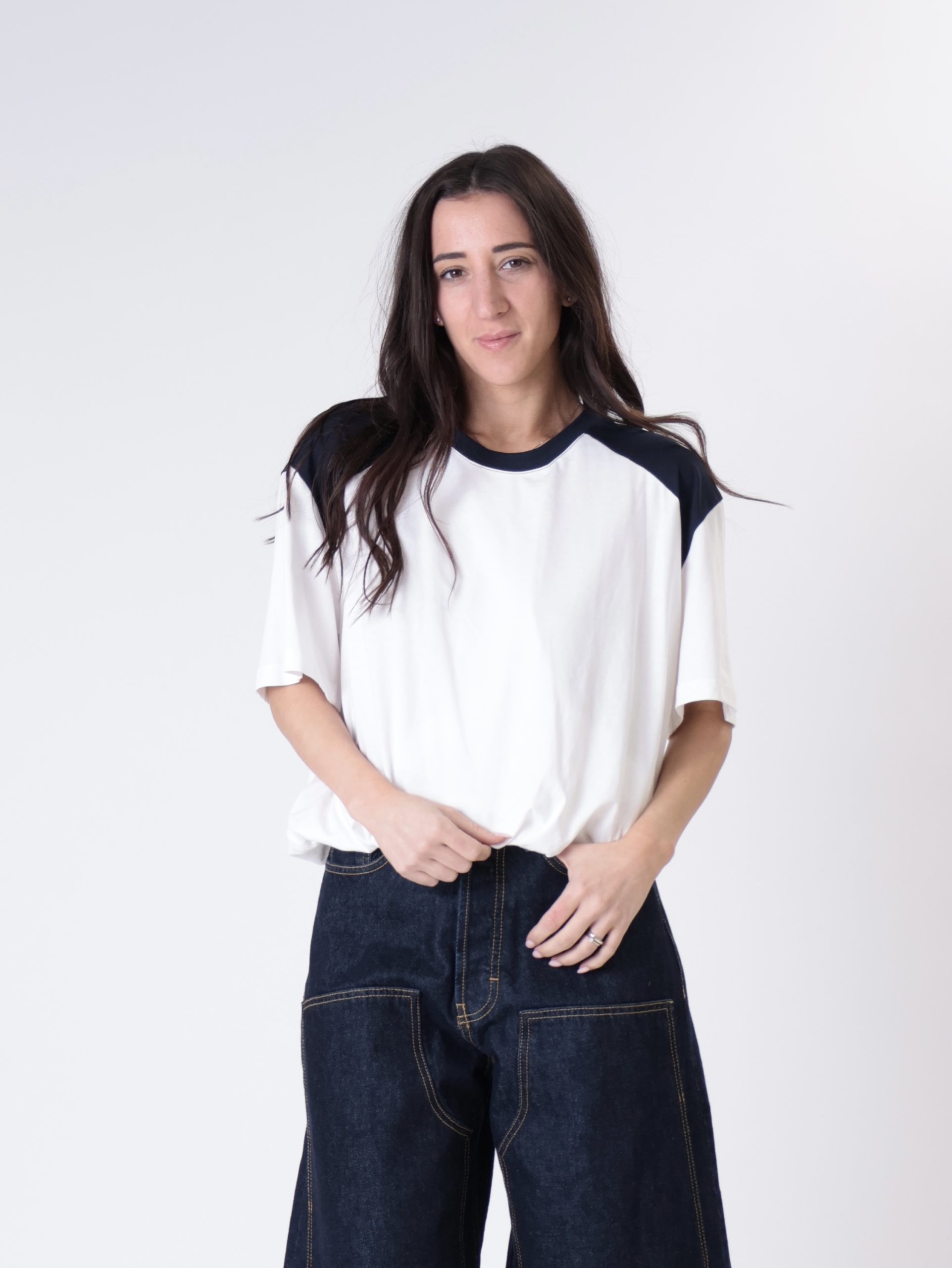 T-shirt Giuly balloon bianco/blu