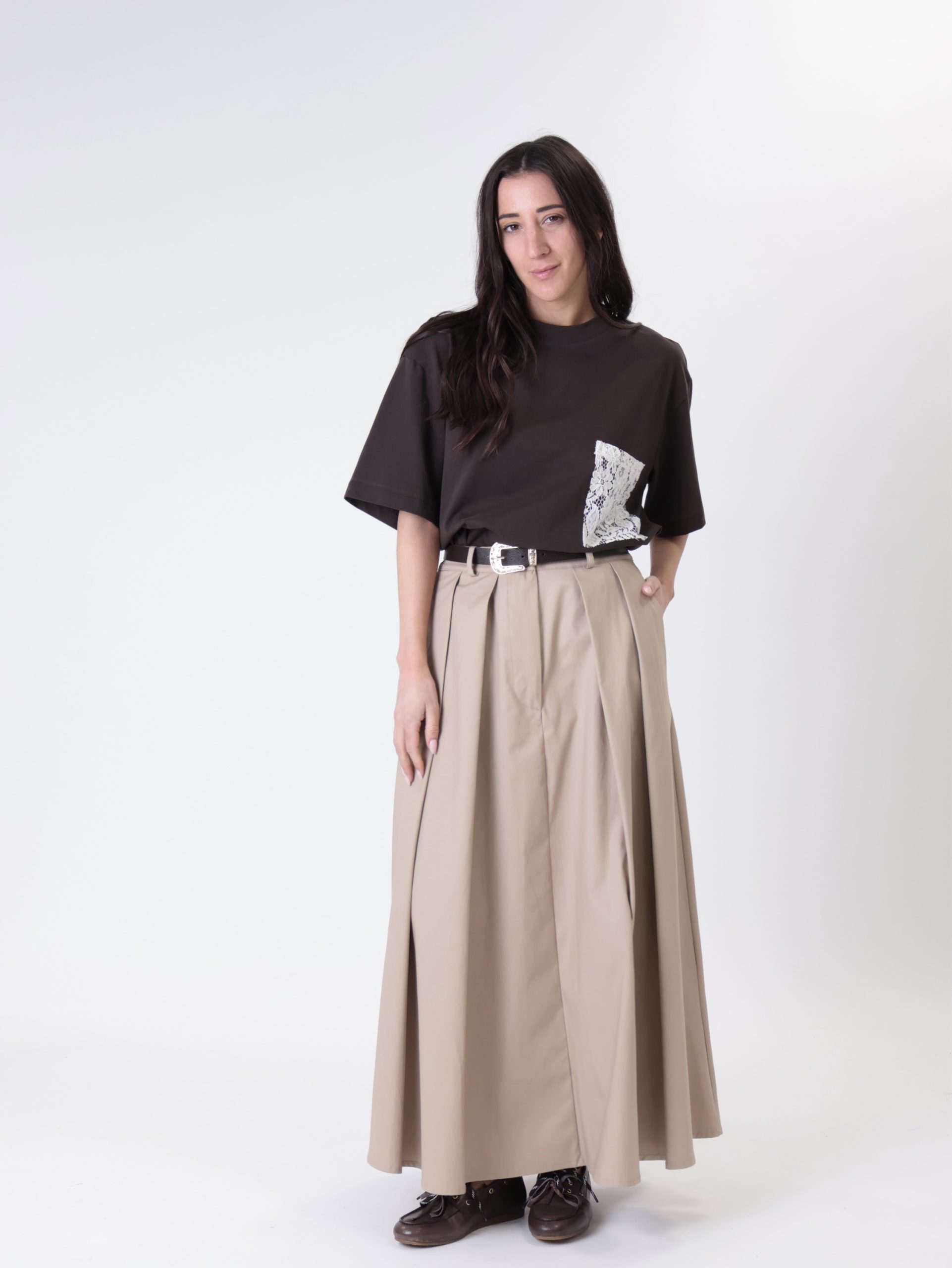 Gonna cintura sabbia PREORDINE 20/04