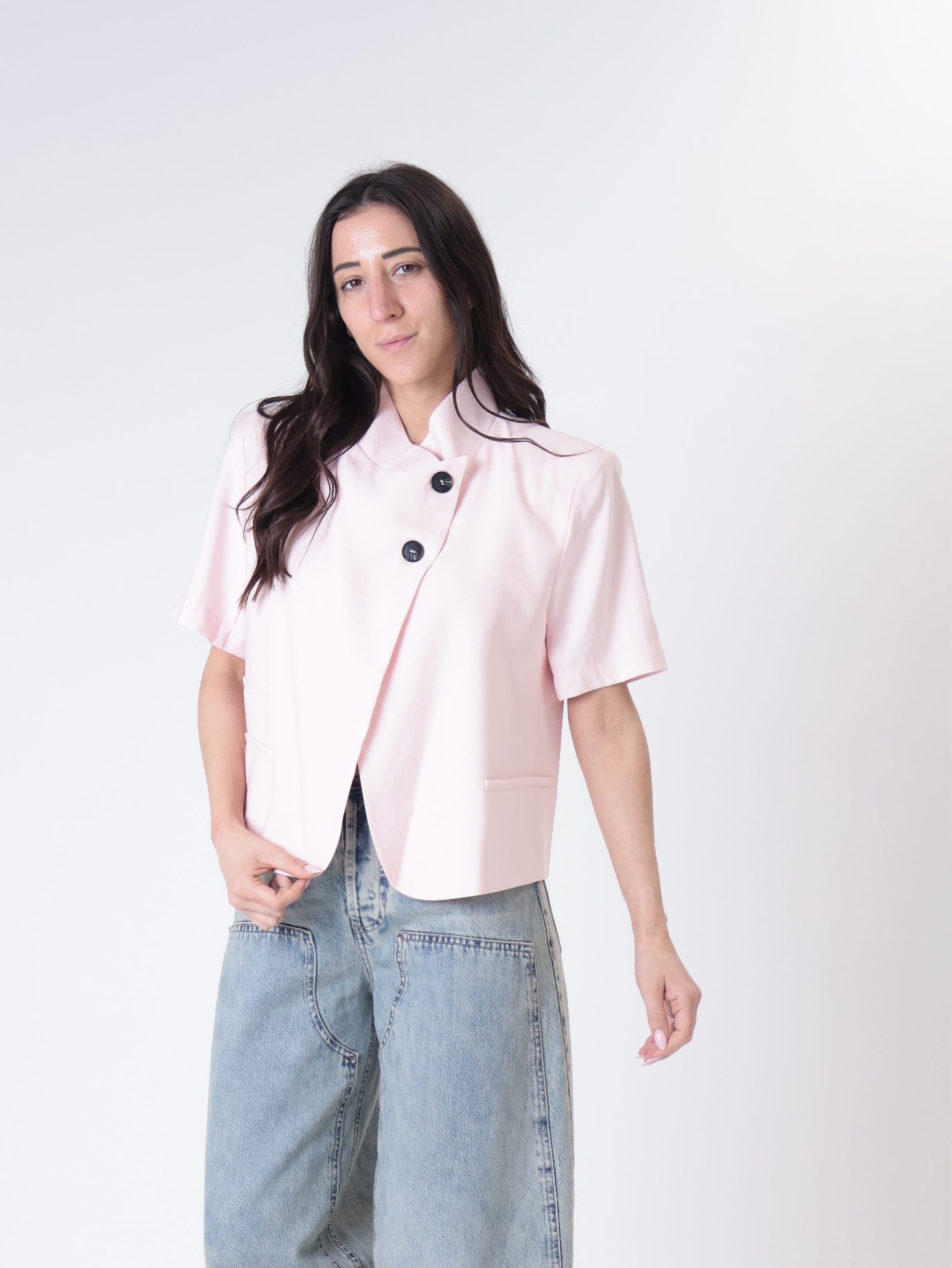 Giacca coreana m/m cipria