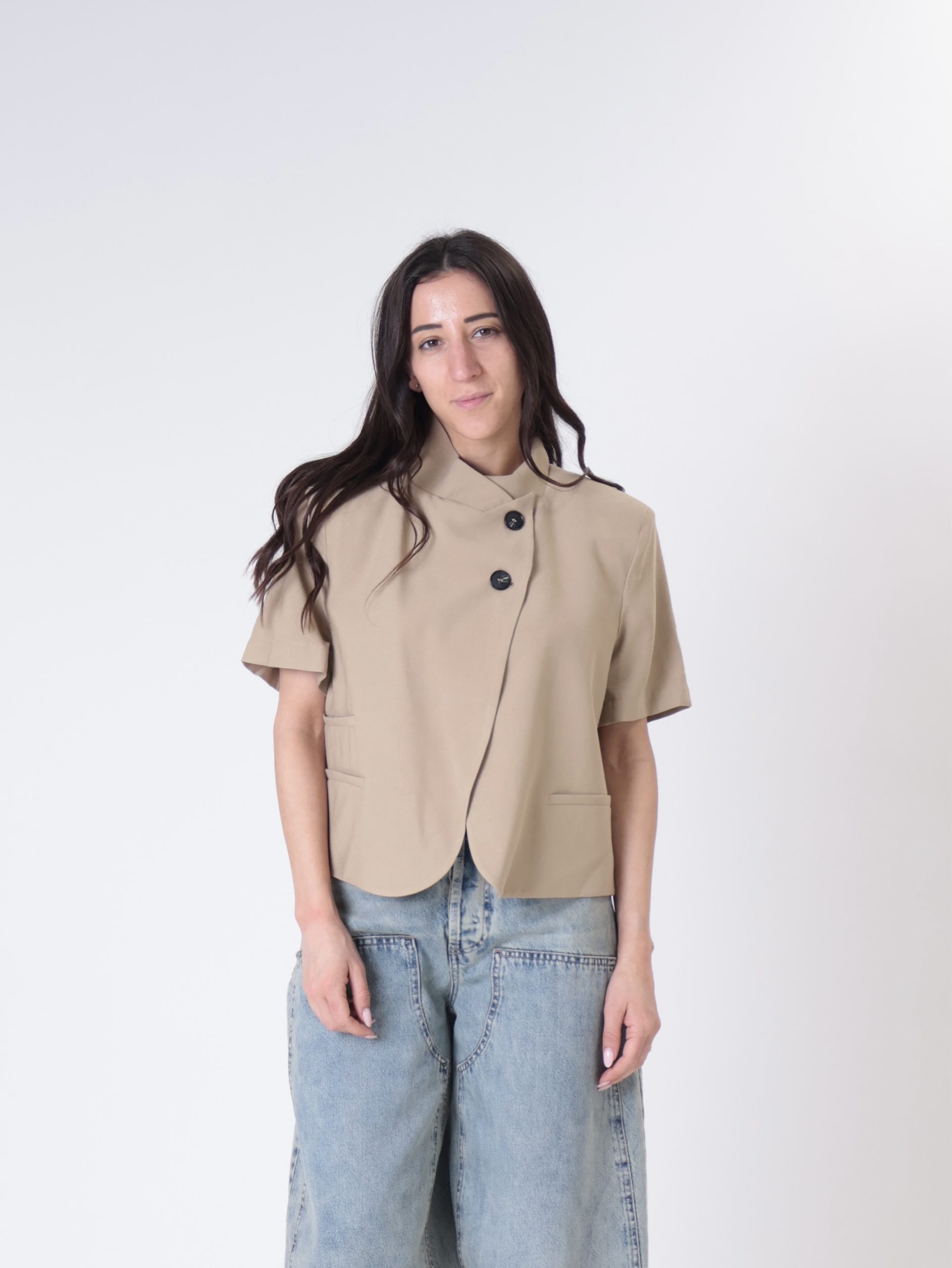 Giacca coreana m/m beige