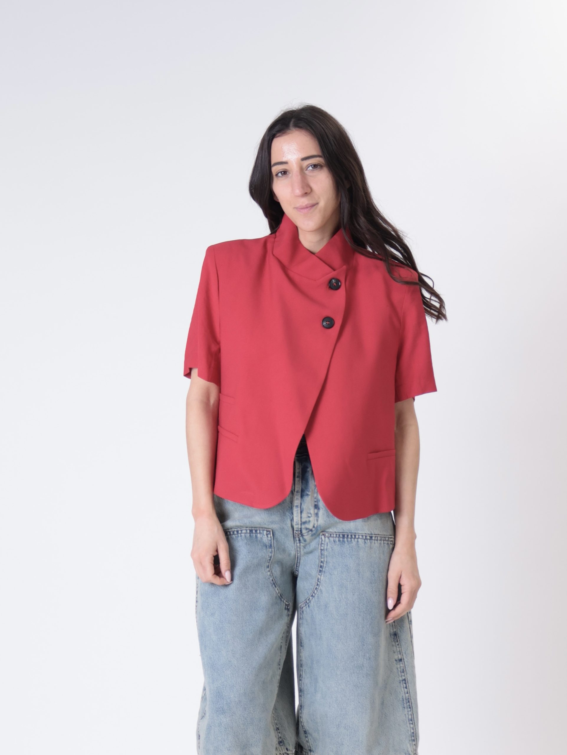 Giacca coreana m/m rosso